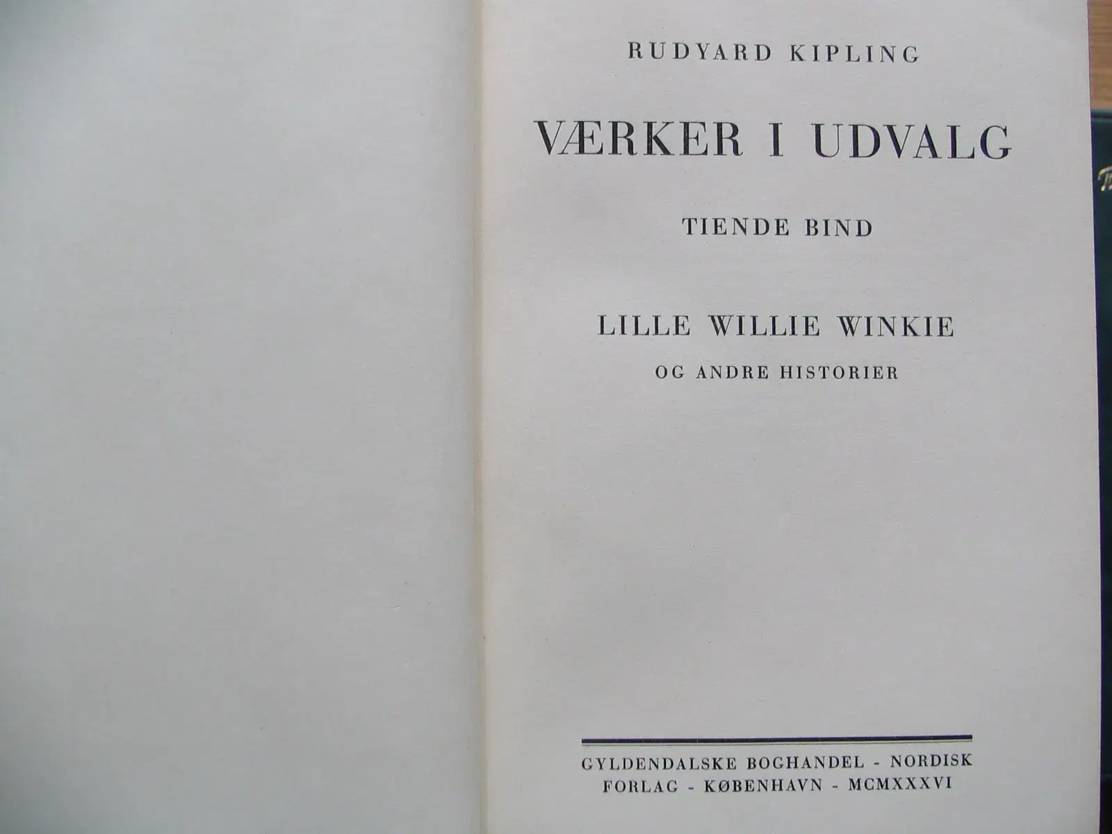 Kipling (1865-1936) Værker i udvalg i 12 bind