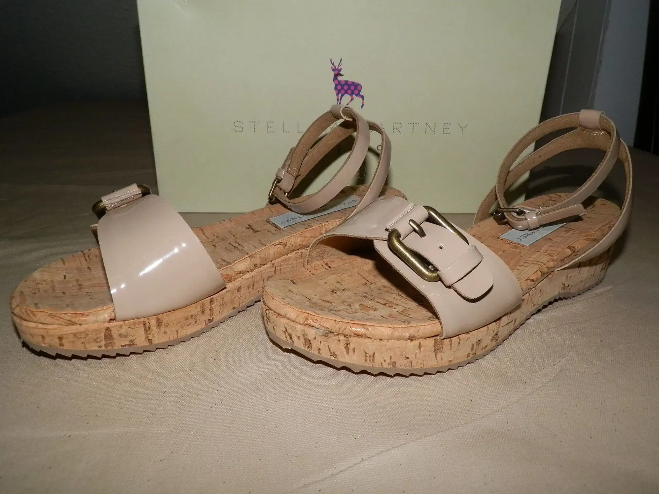 Stella McCartney sandaler m korkbund