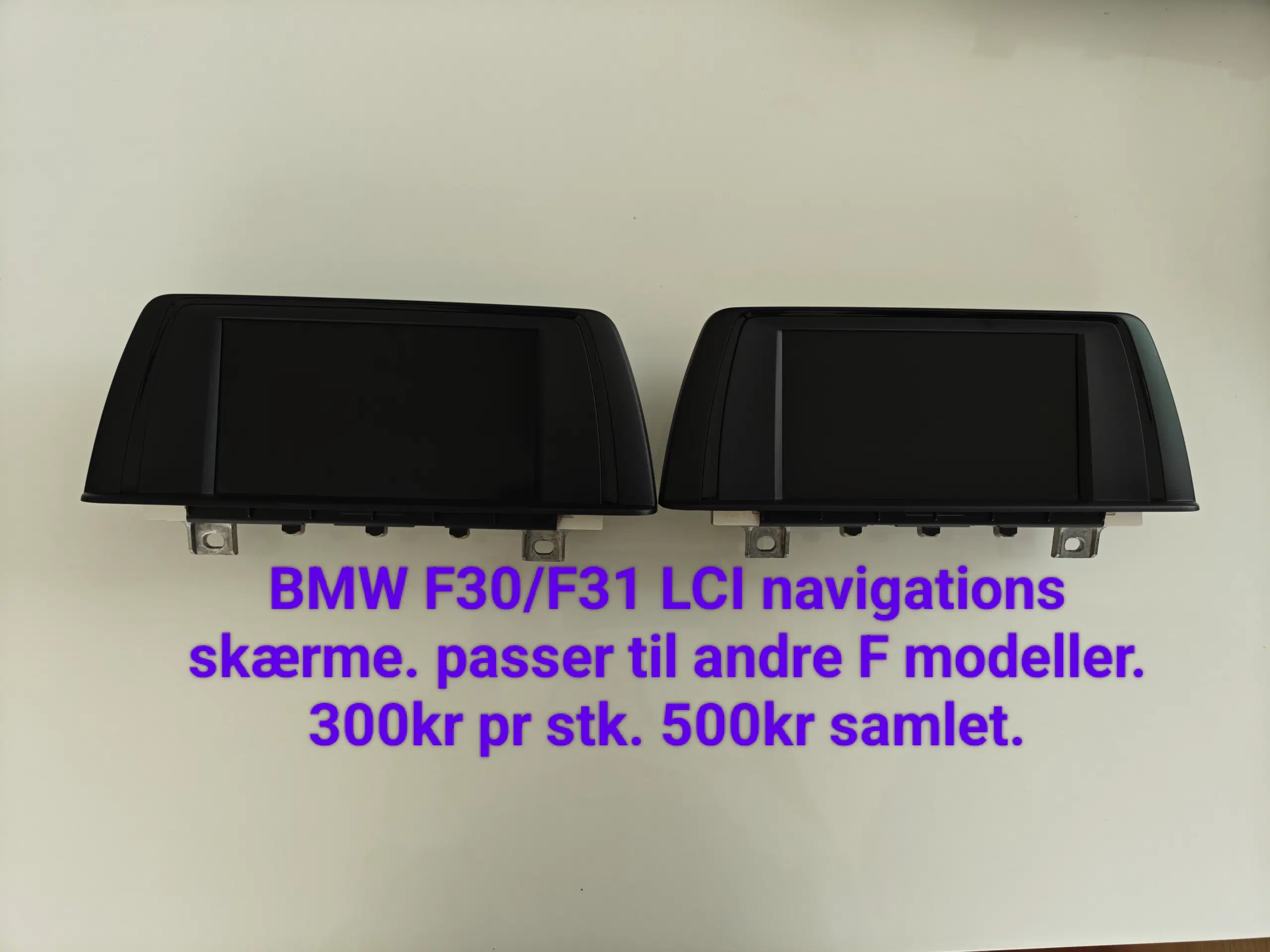 BMW F30/F31 navigation skærme 300kr tilbyder fragt