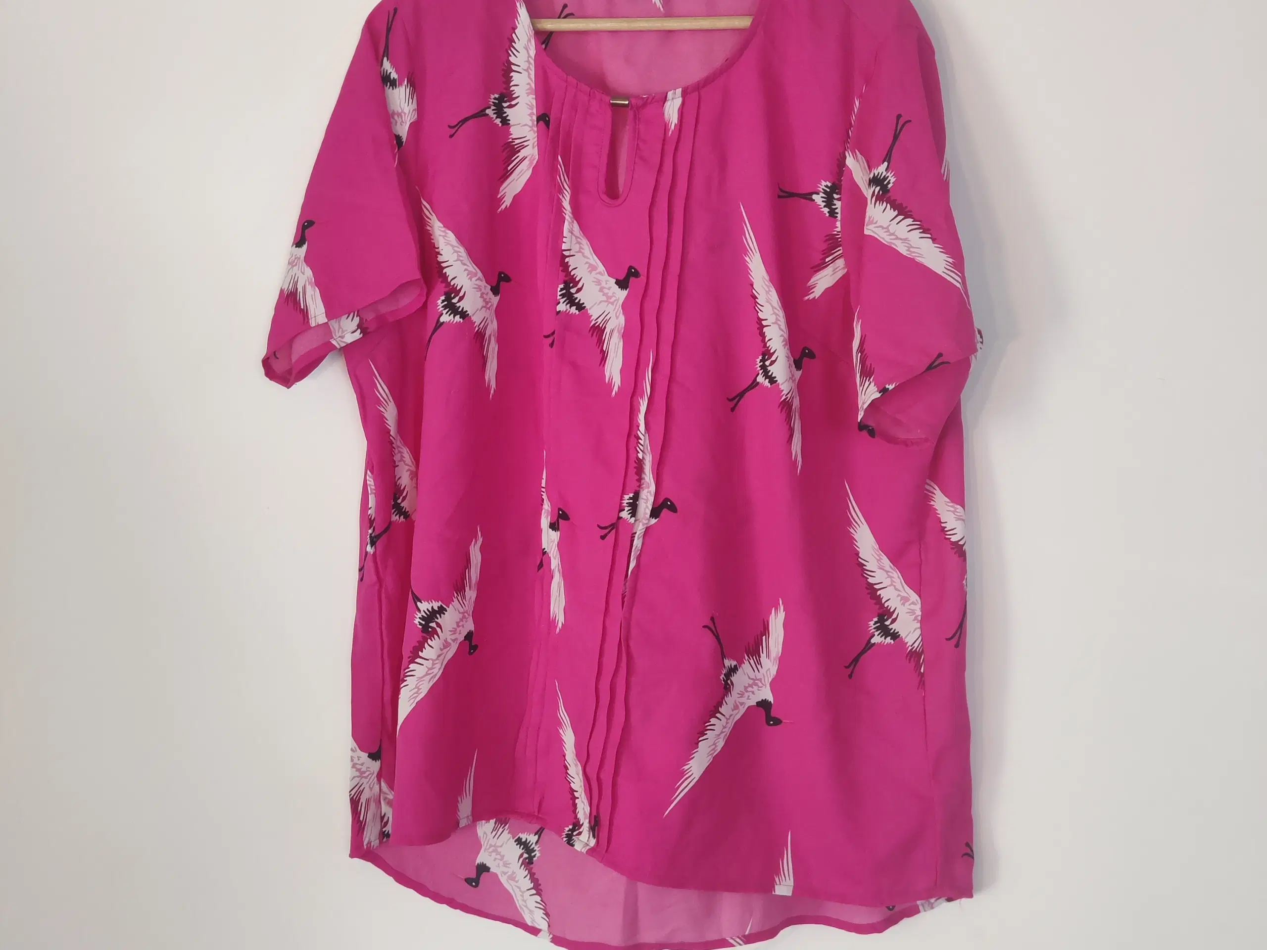 Pink bluse med traner str Xxl