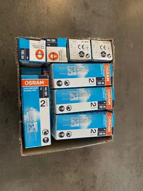 16 stk Osram Halostar stifthalogenpære G4 - 10W