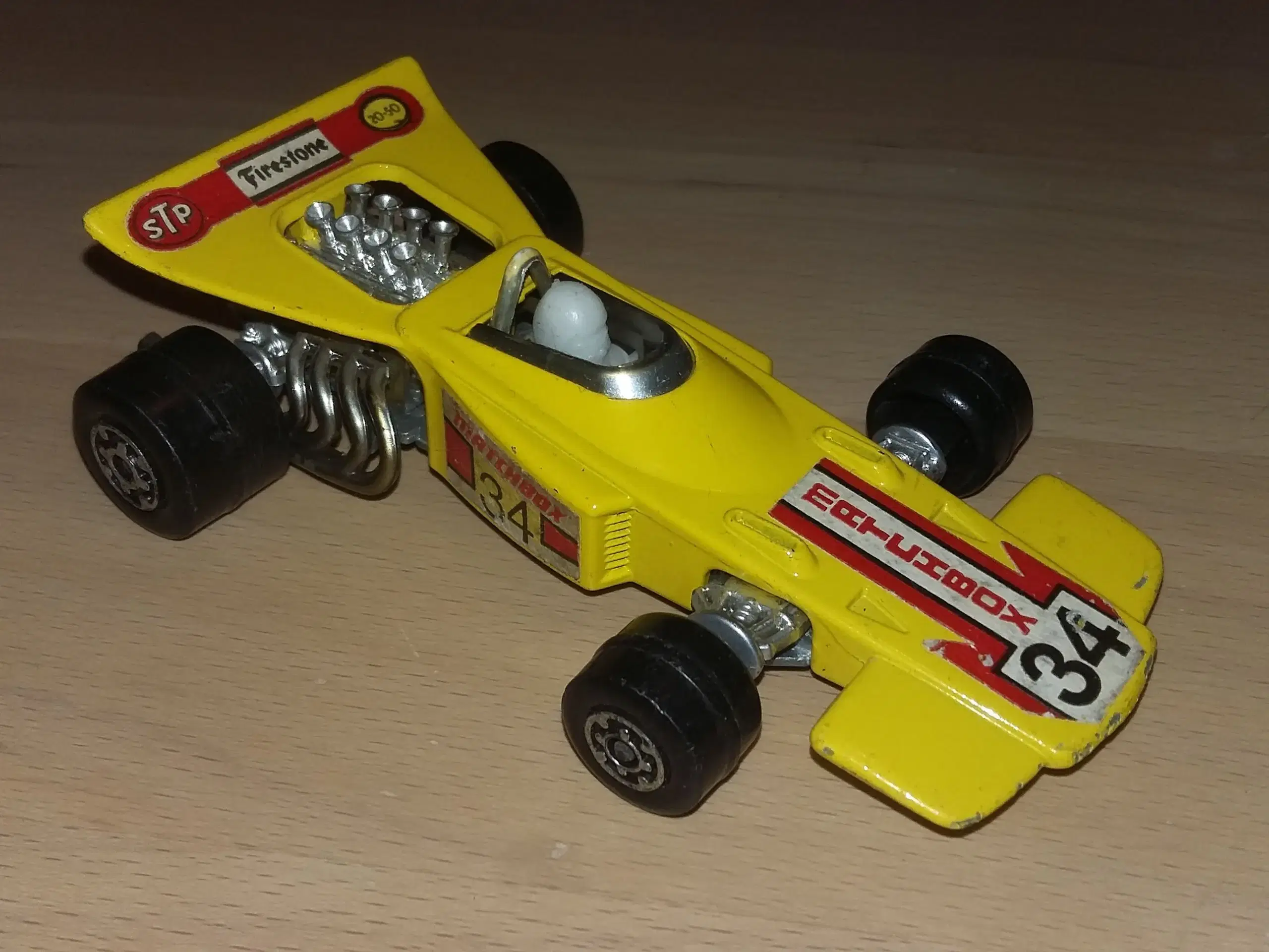 Matchbox Speed Kings gul Formel racer