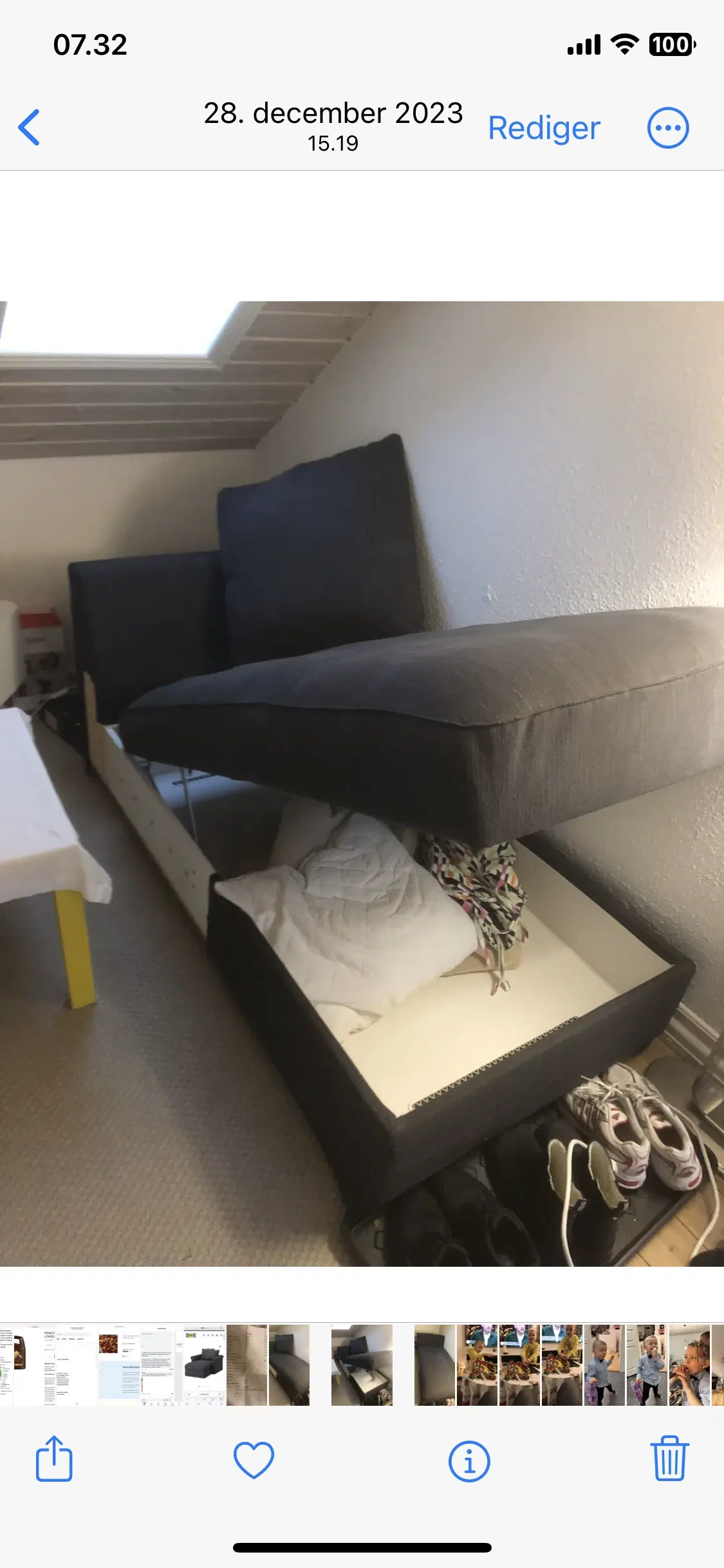 Sofa med 2 chaiselonger