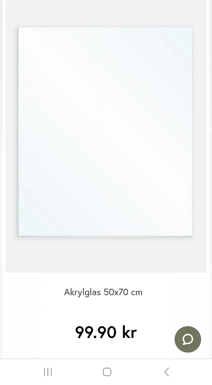 Akrylglas 50x70 - har 5 stk