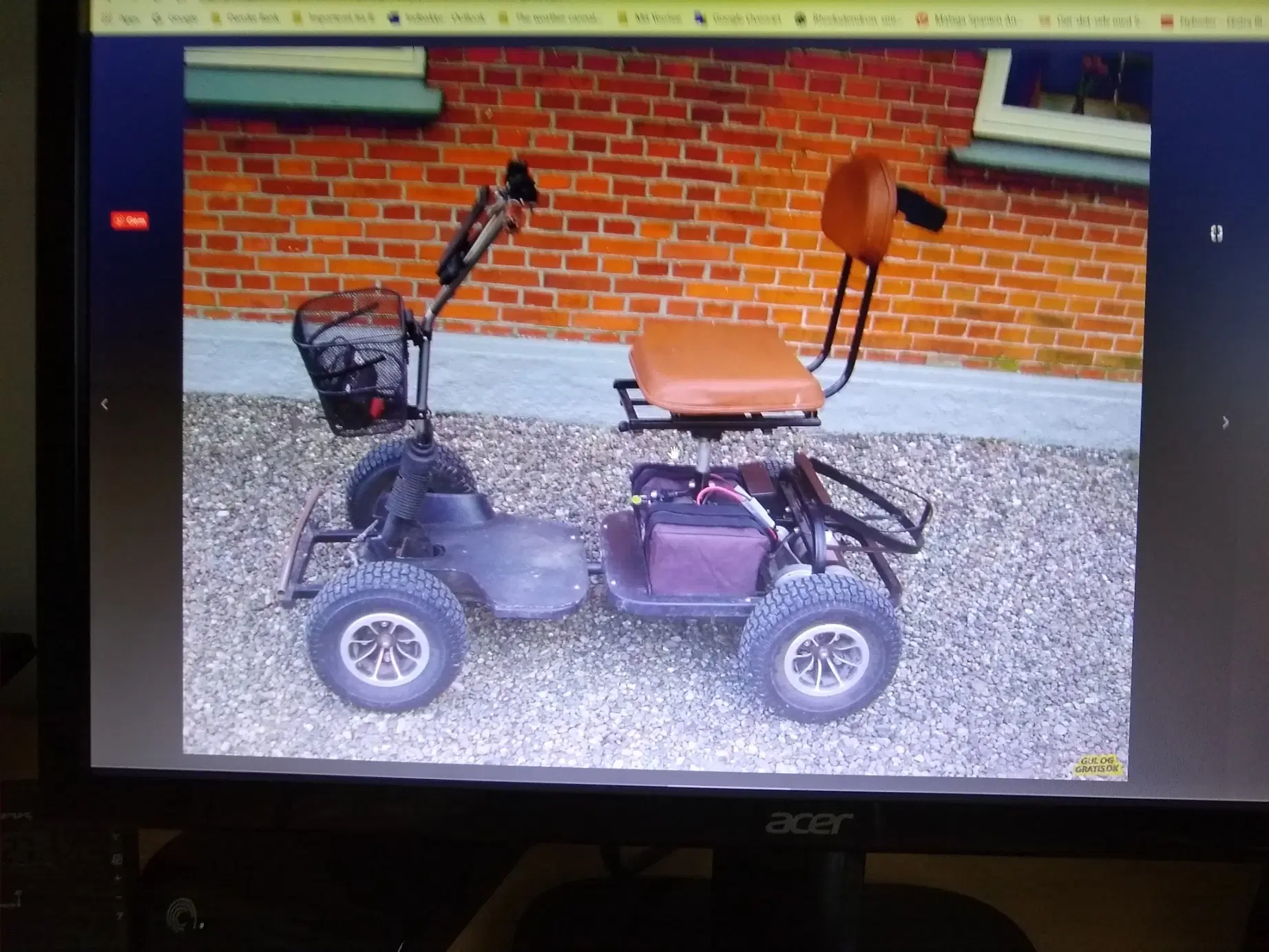 Golf scooter Blimo Caddie sælges