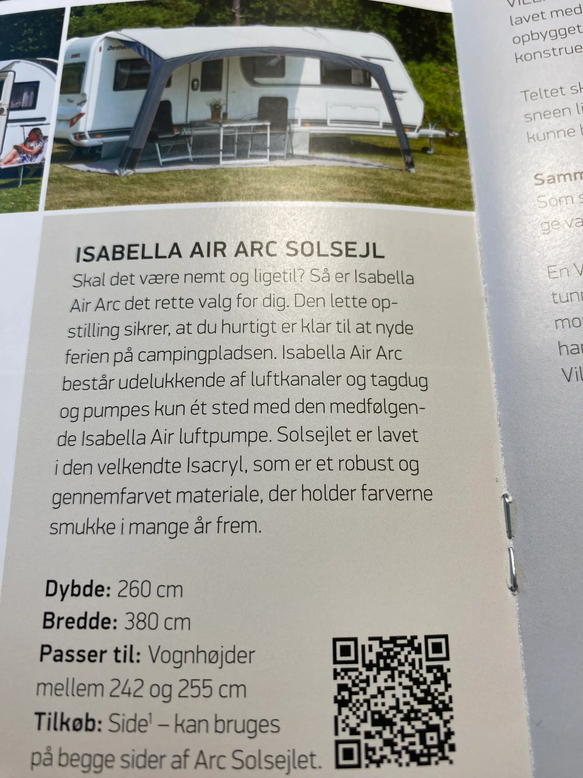 Isabella Solsejl Arc  A mål 380