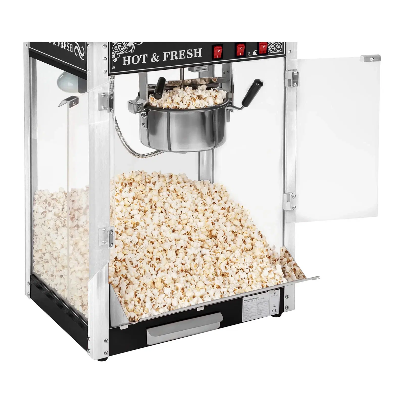 Popcornmaskine – sort tag