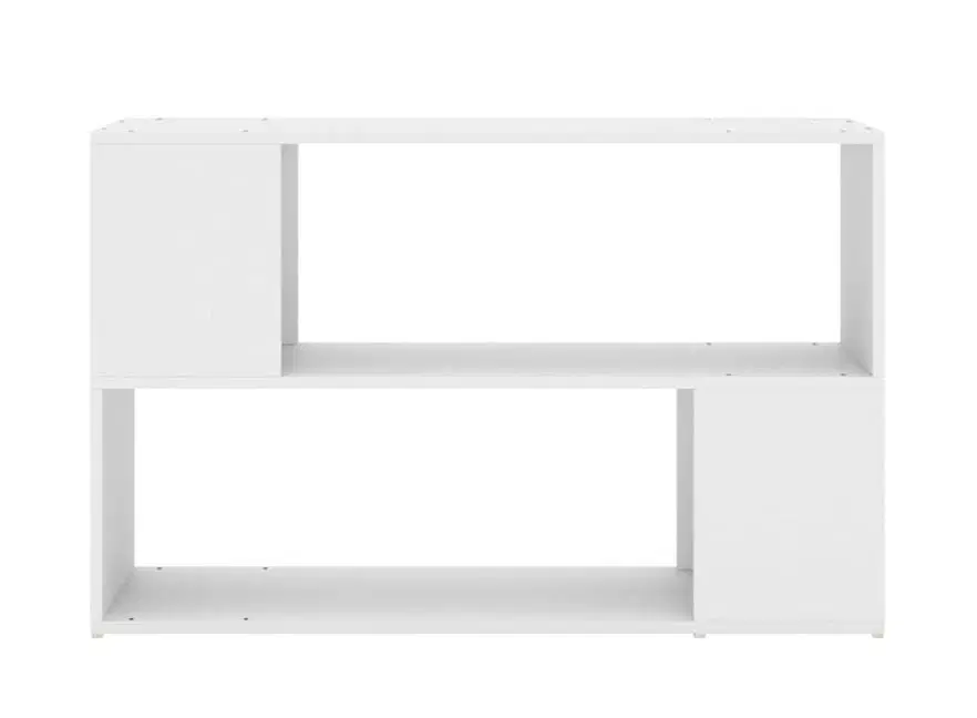 Bogreol 100x24x63 cm spånplade hvid