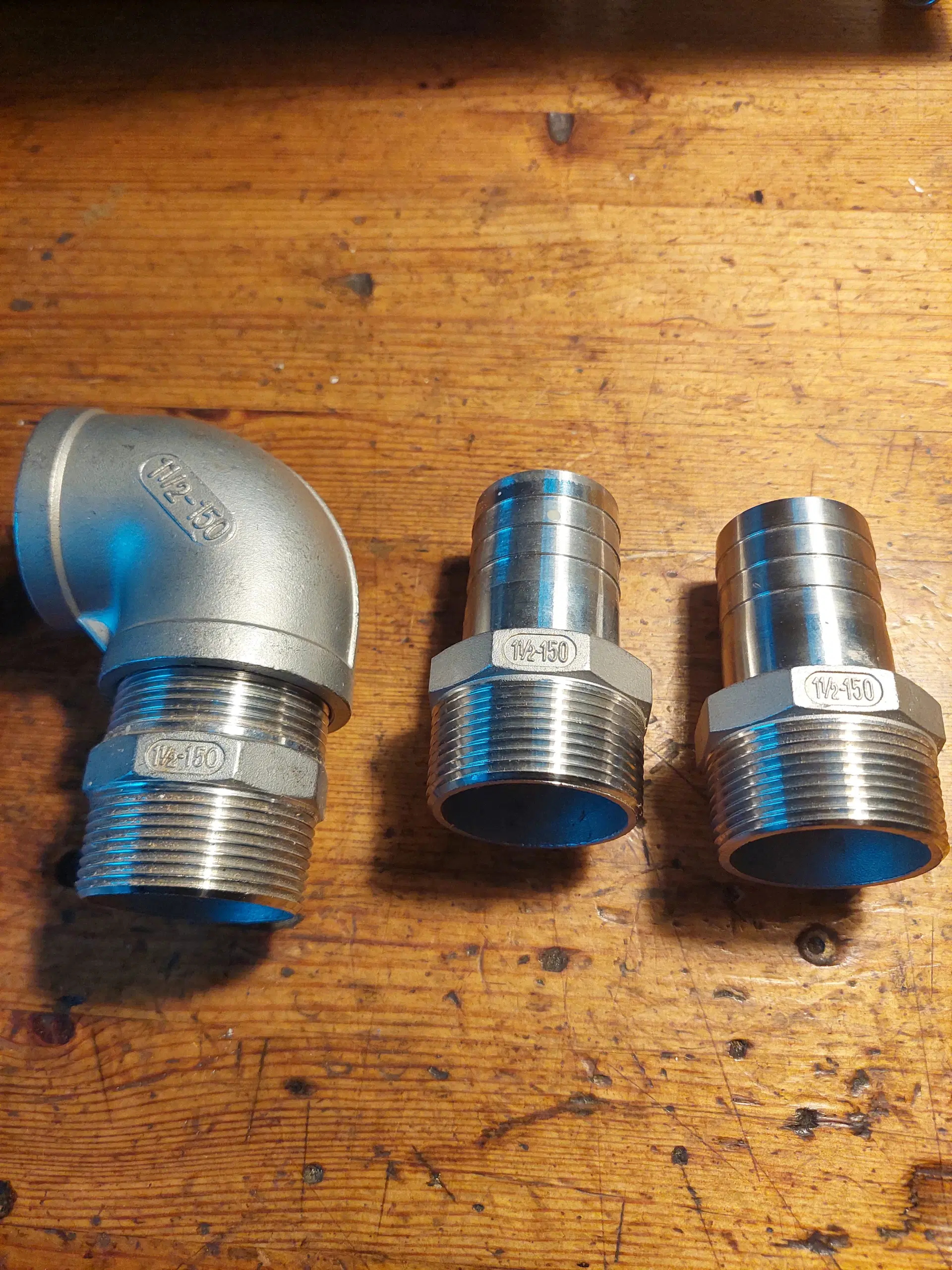 Rustfri fittings