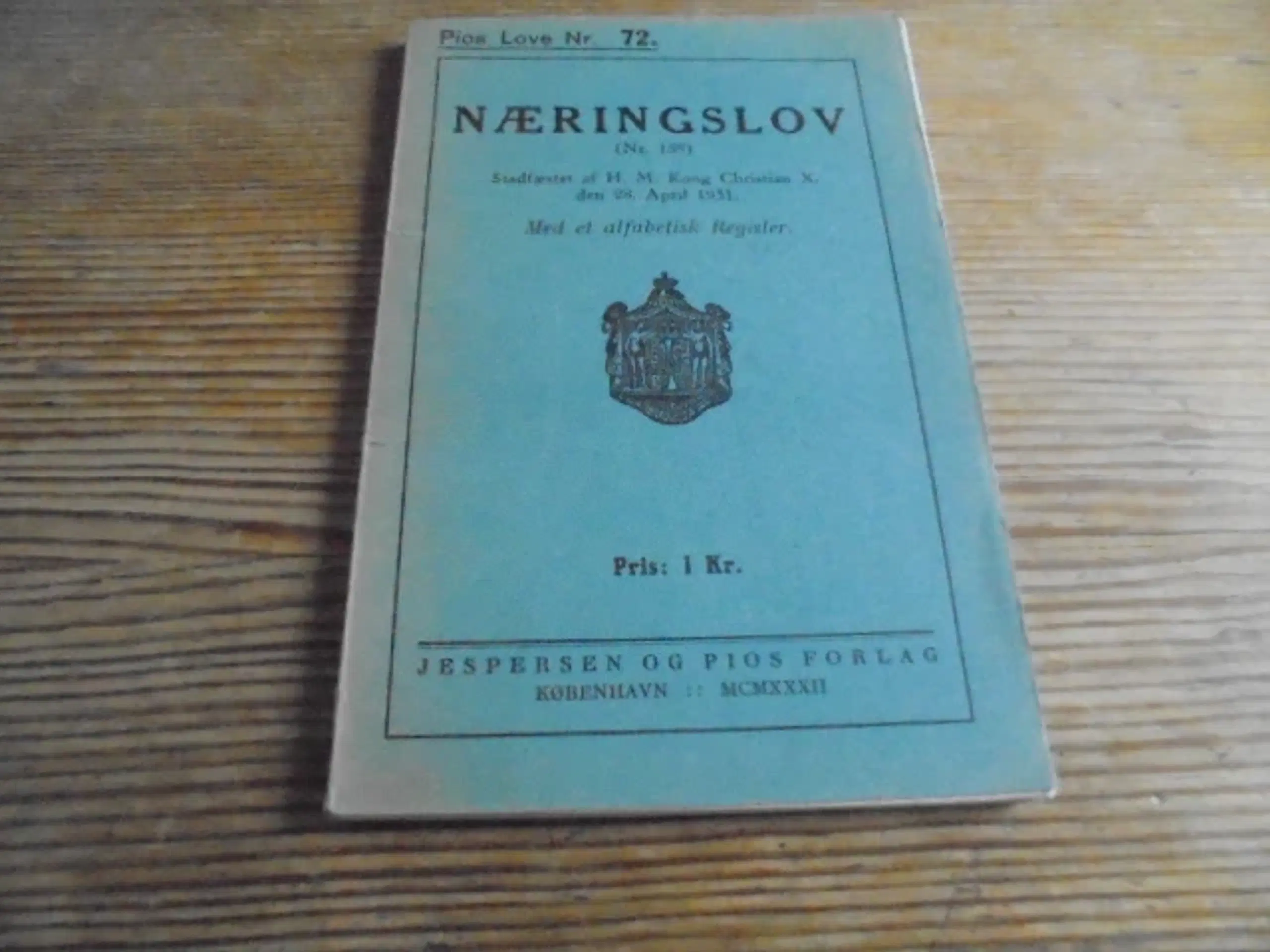 Næringslov af 28. april 1931