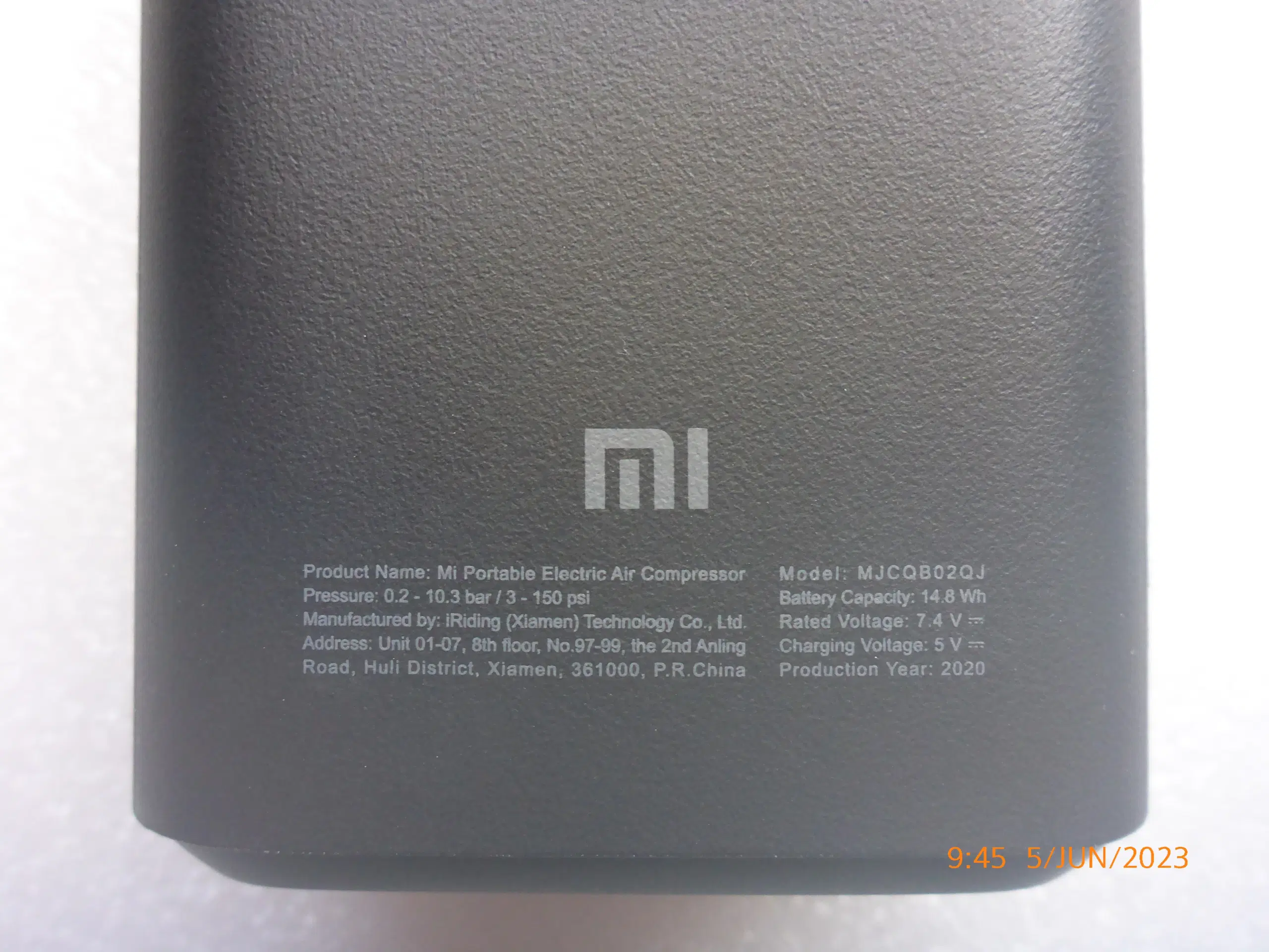 Xiaomi Mi batteri Luftkompressor