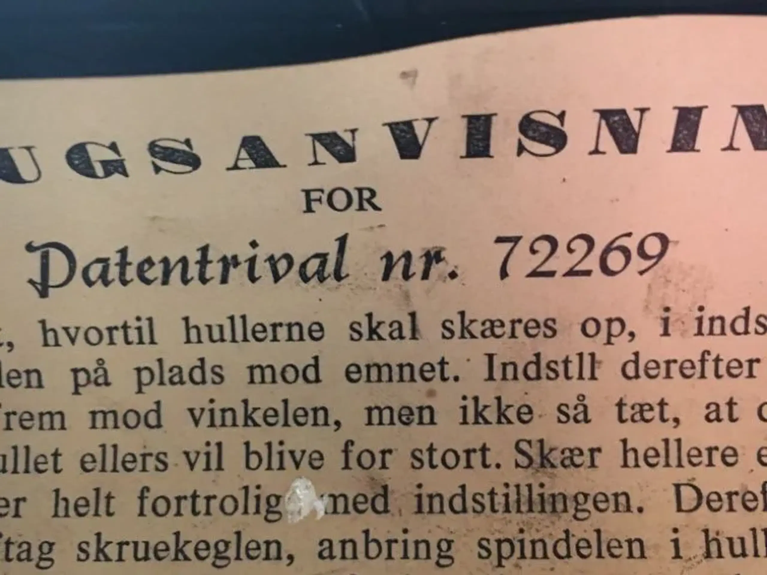 Skæreværktøj Patentrival 72269