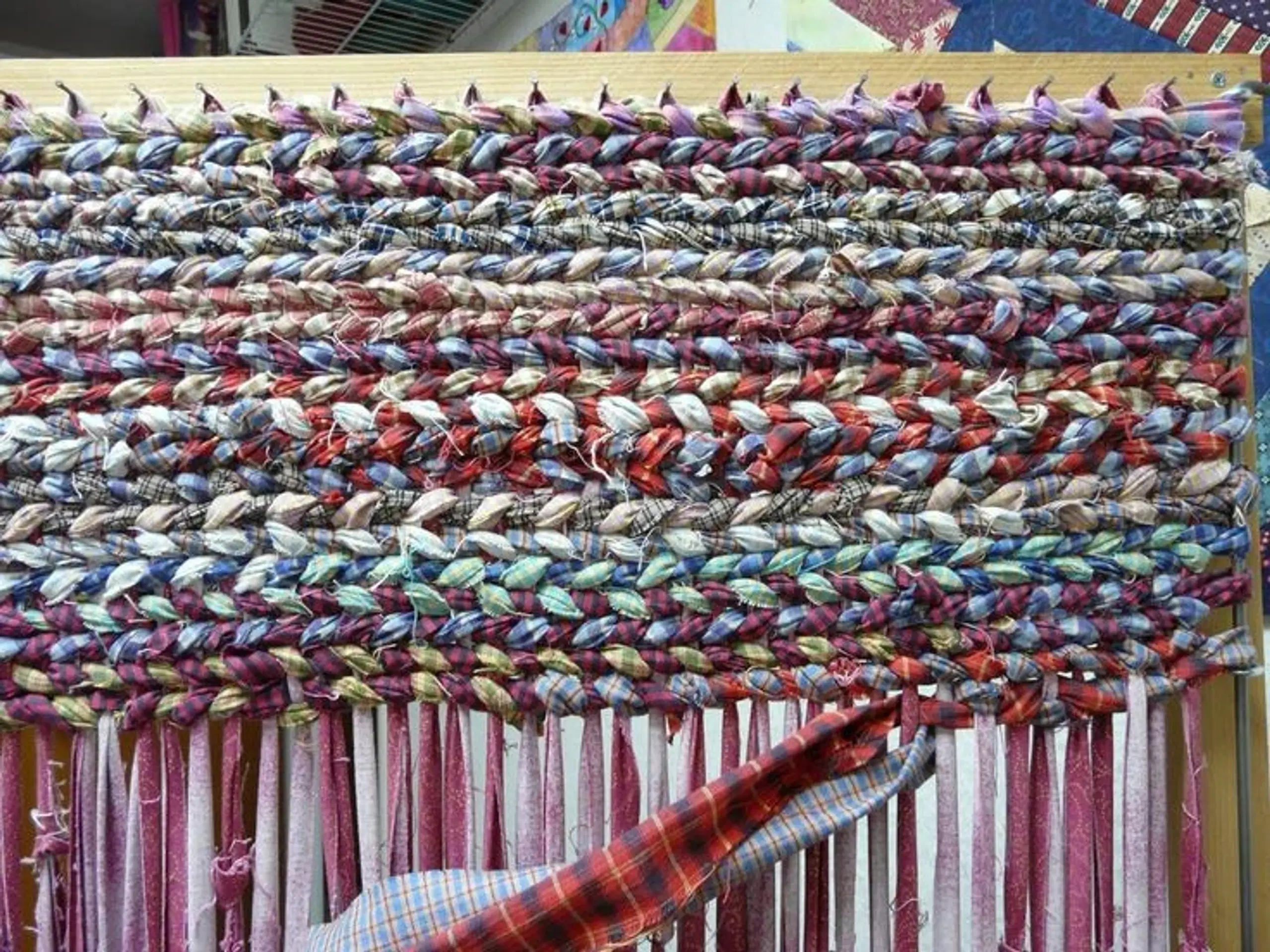 Rag rug twinning væv