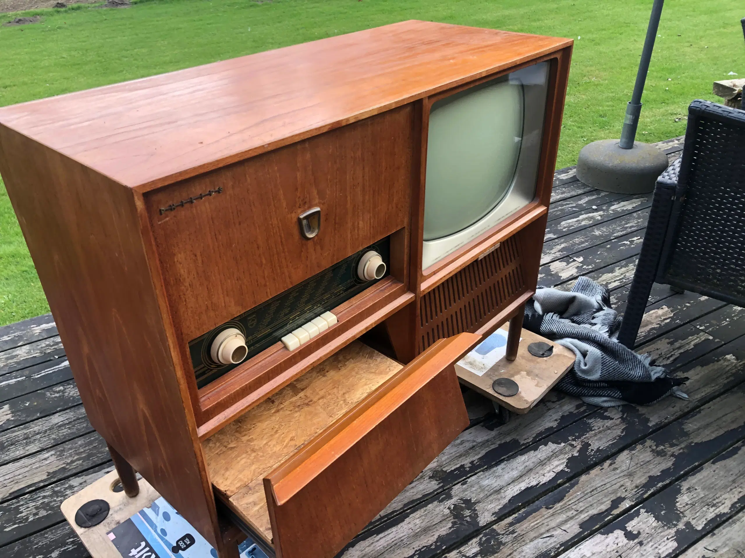 Philips radio/tv retro med tilbehør