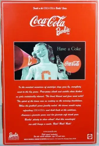 BARBIE COCA COLA cheerleader dukke