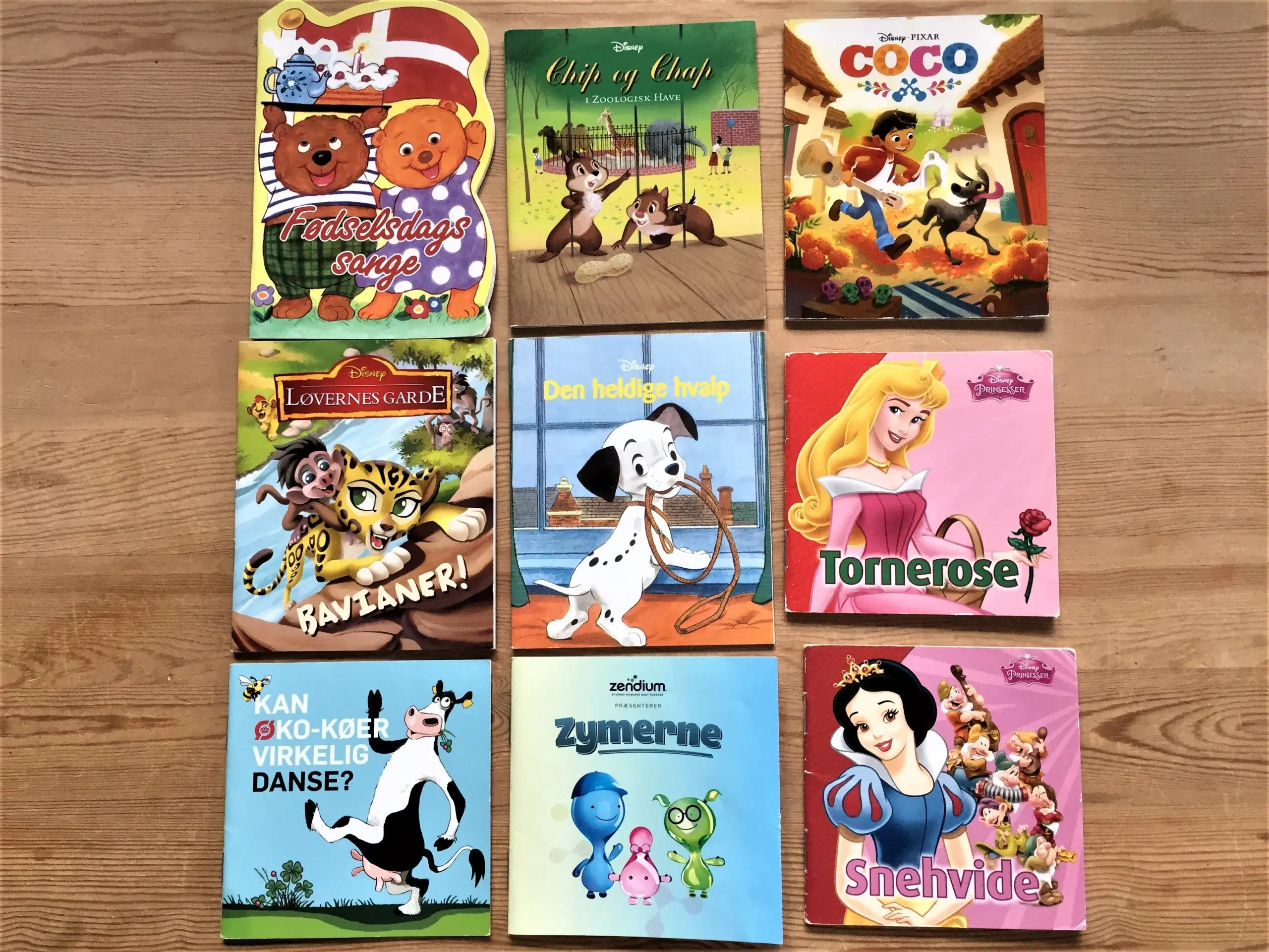 8 x 9 børnebøger Lilleput Disney mfl