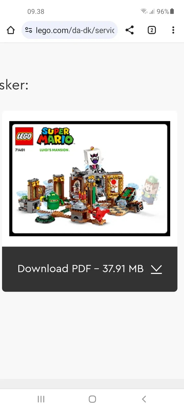 Lego Super Mario samling