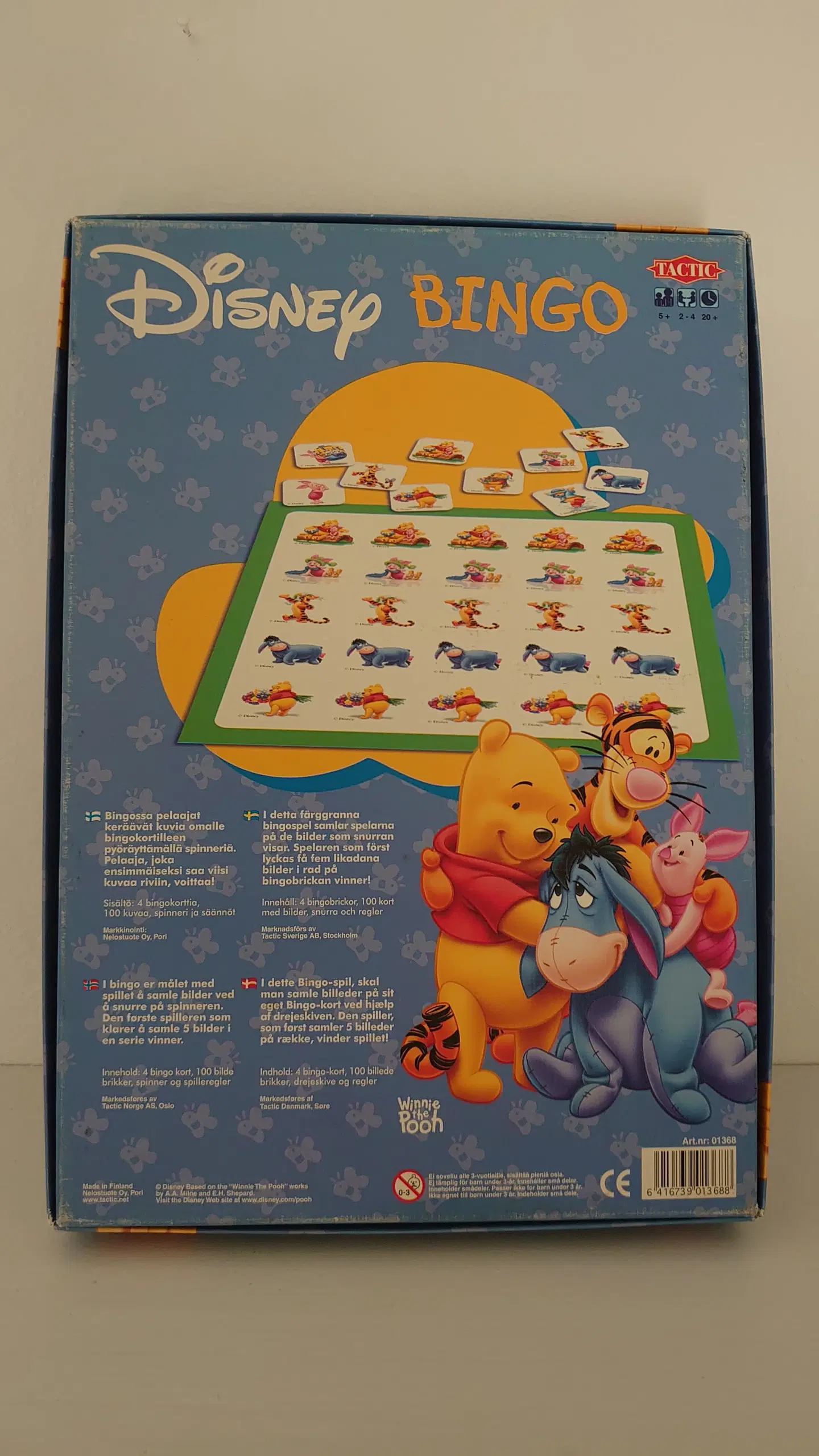 Vintage Disney Bingo (Winnie the Pooh) Sjælden udg