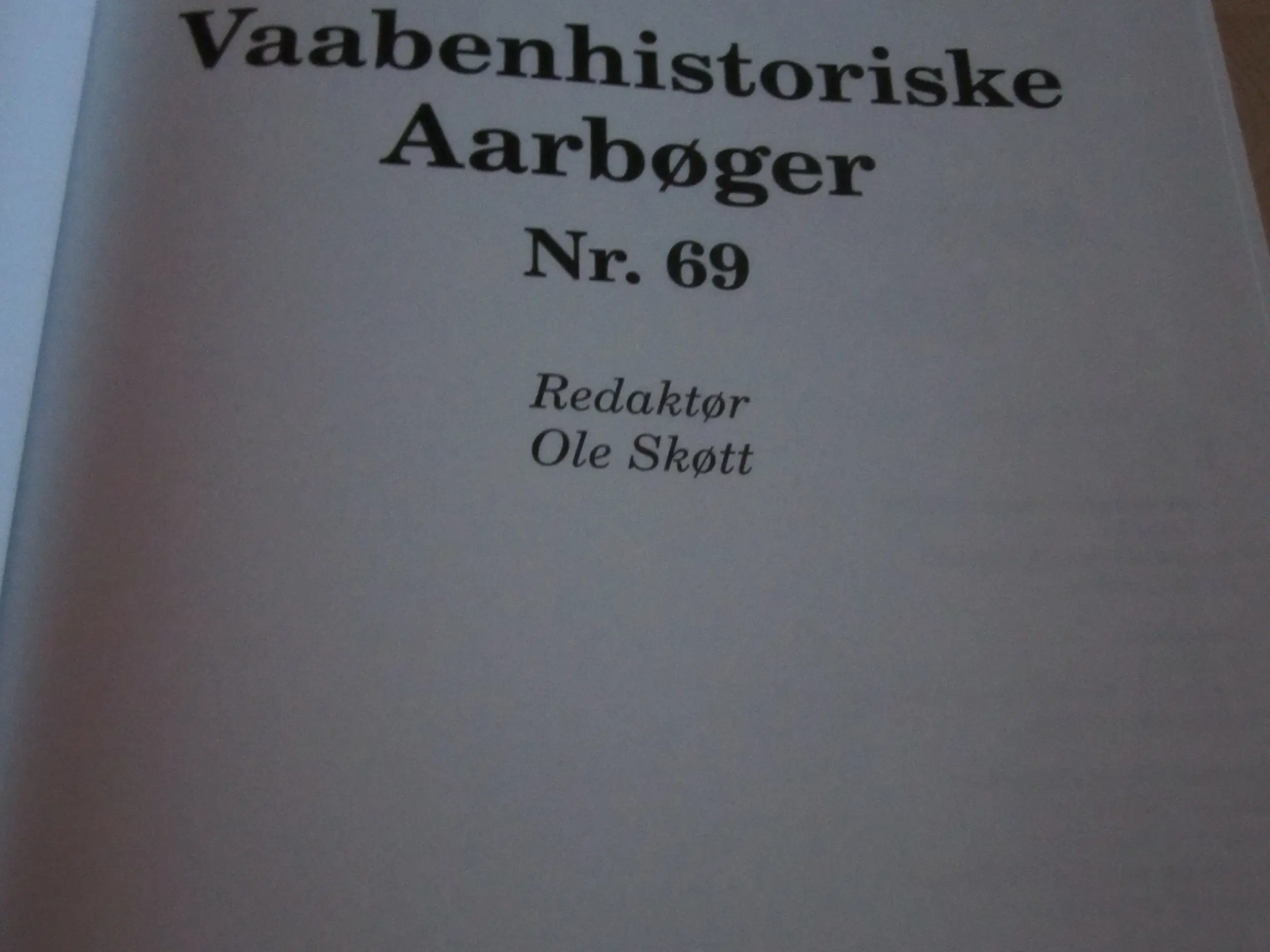 VAABENHISTORISKE AARBØGER. 2024.