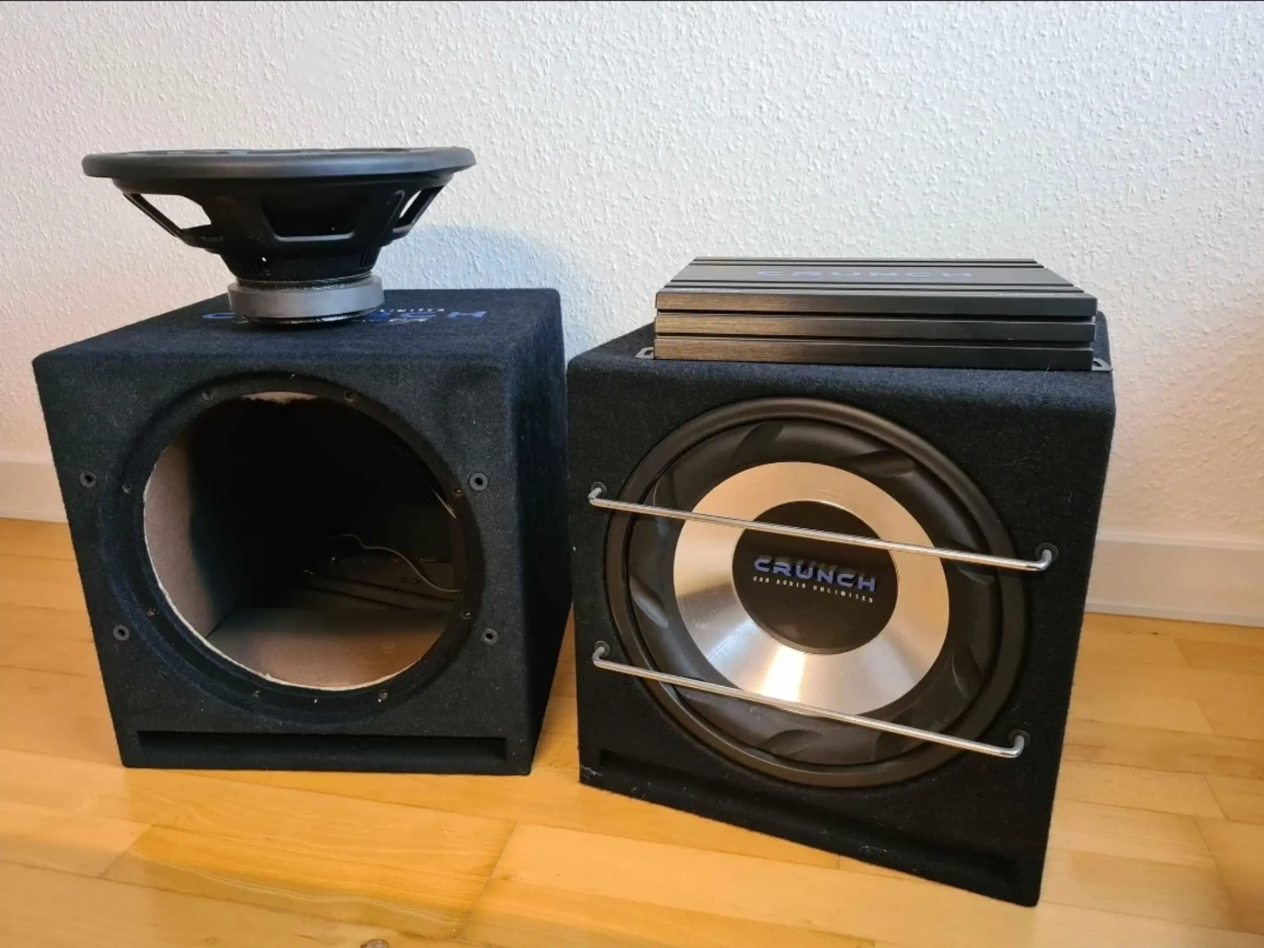 Crunch 12" subwoofer + 2200w forstærker