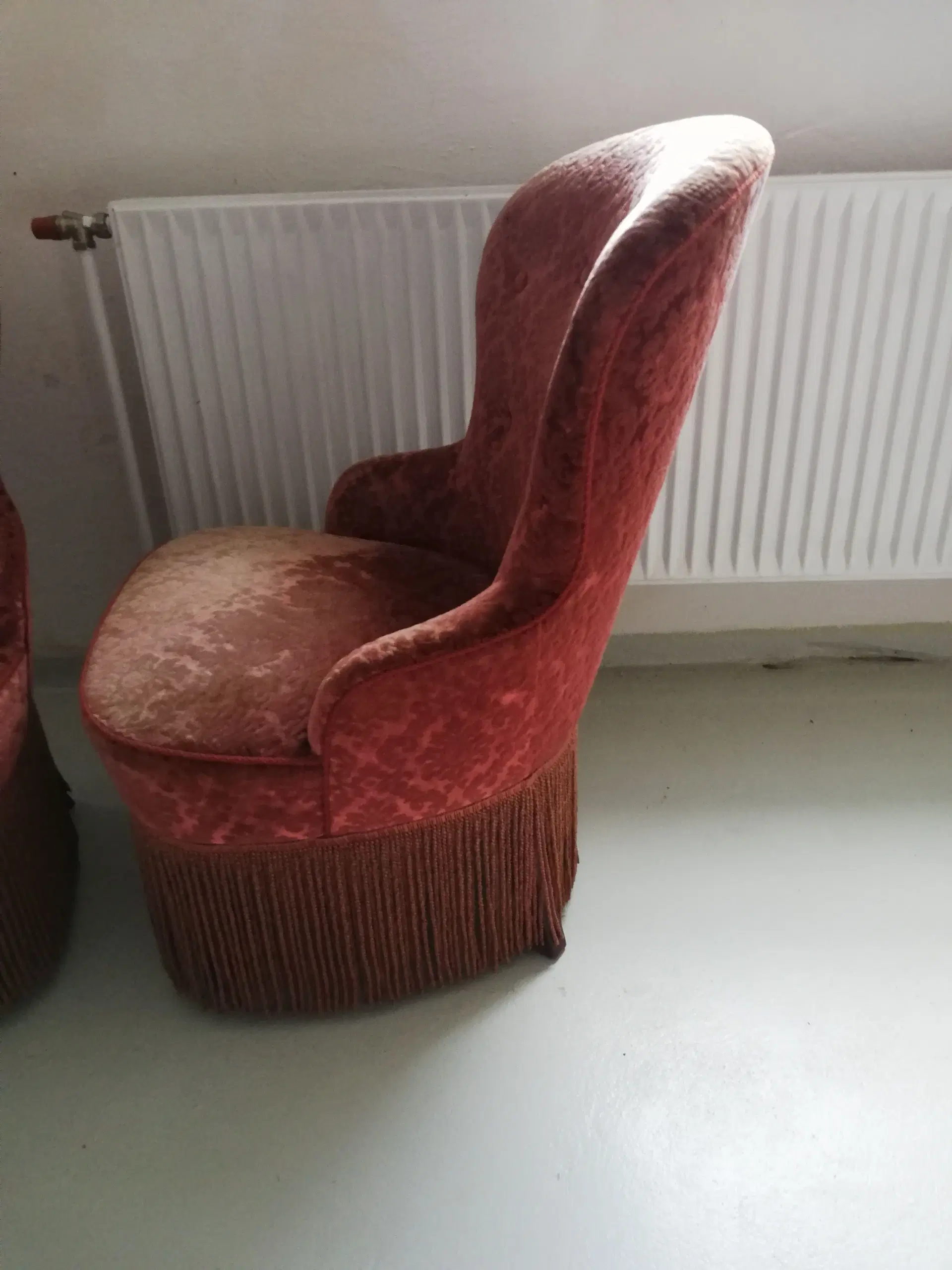 salonstole betrukket velour