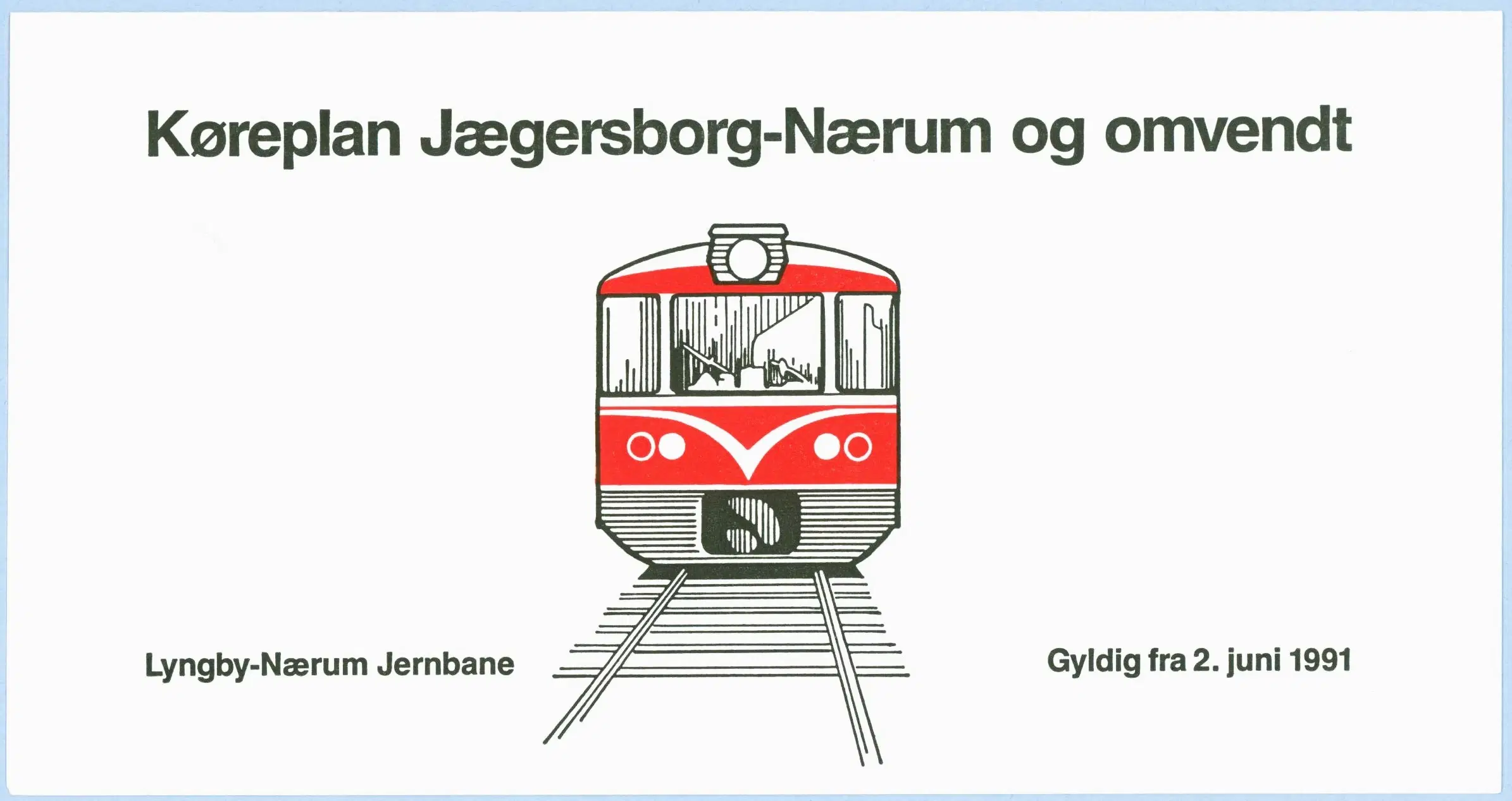 Jægersborg-Nærum Køreplan