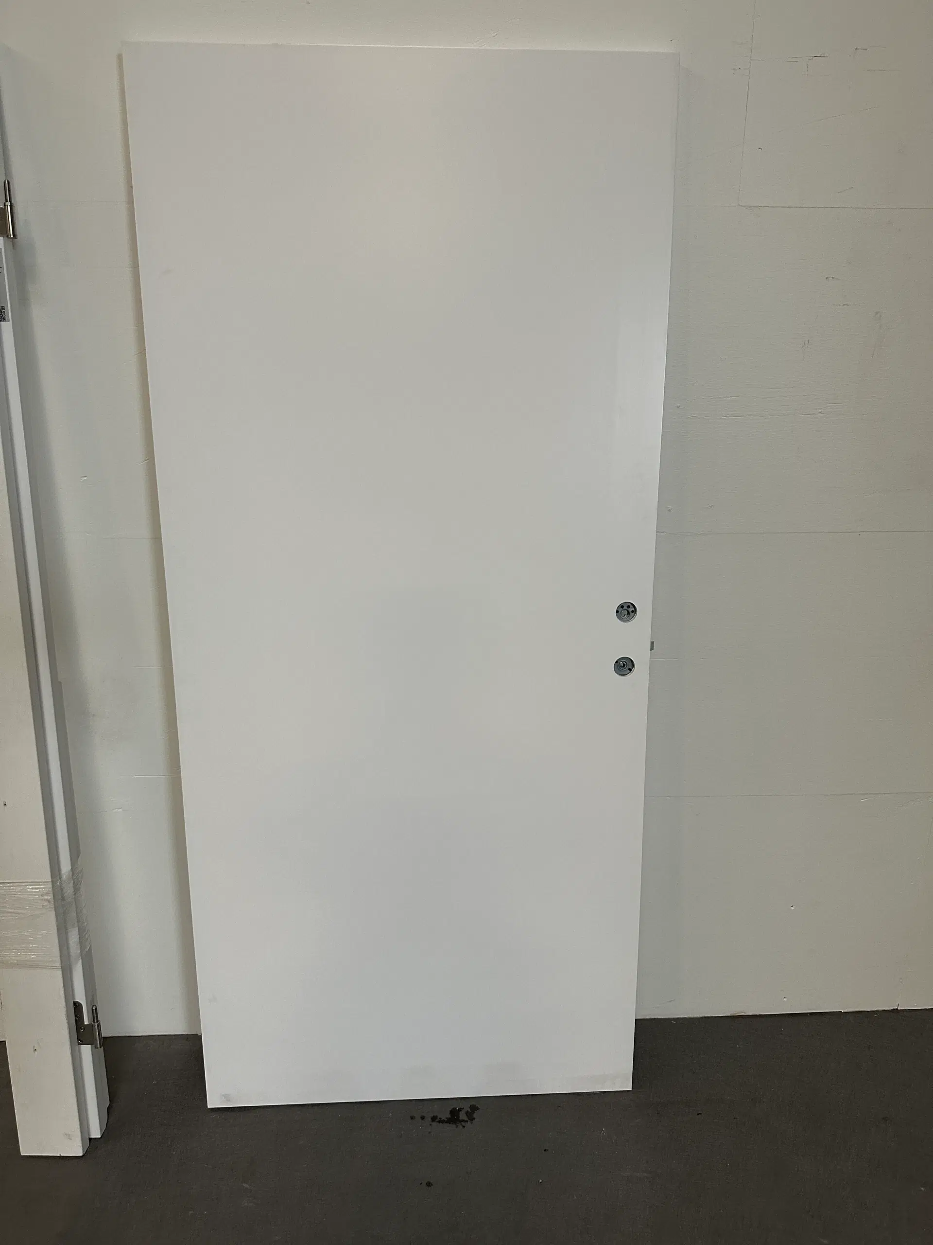 Nordicdoor massiv indvendig dør melamin 925x2048mm højrehængt hvid