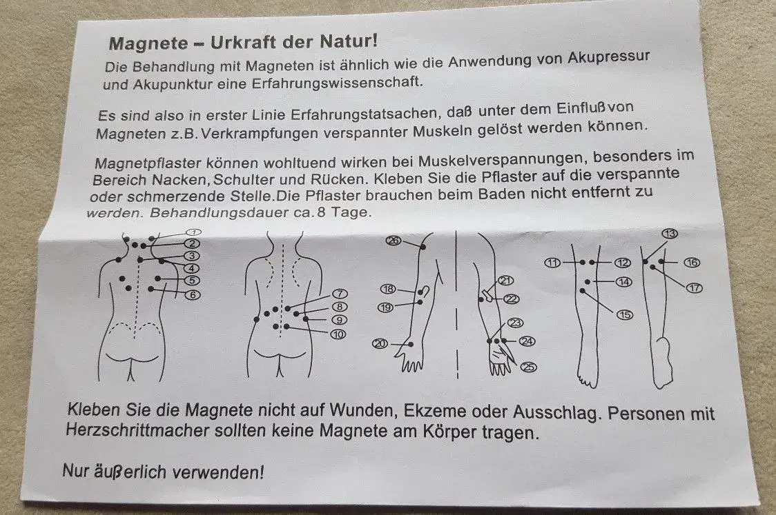 Magnetterapi Magnet plaster