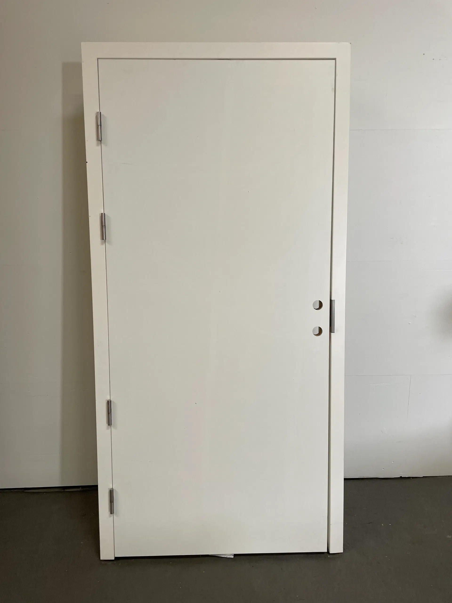 Nordicdoor brand- lyddør bd30 db30 1050x210x2125mm venstrehængt hvid