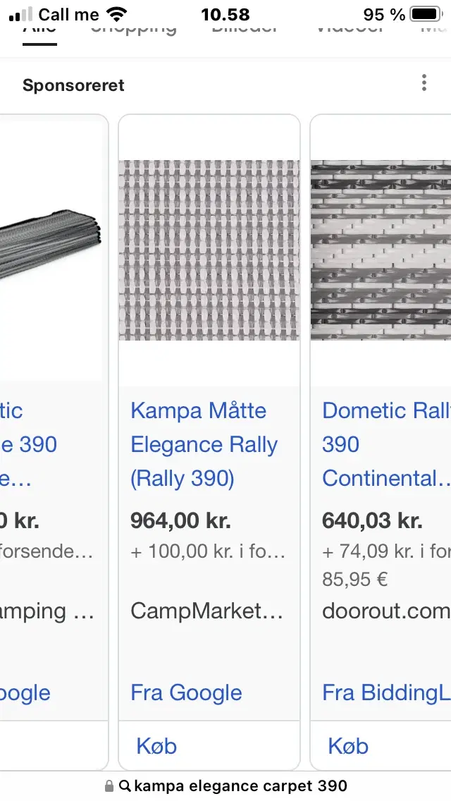 Kampa Elegance carpet 390 + presenning