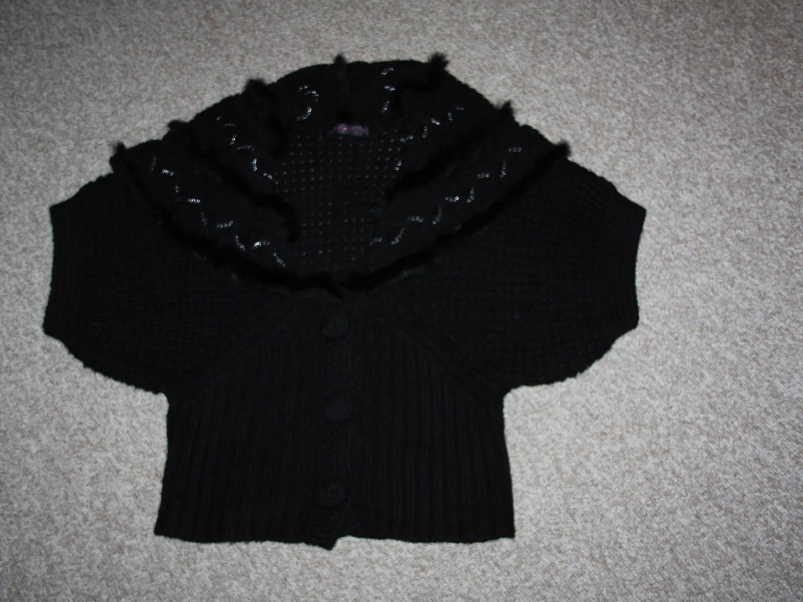 Onlyfashion sweater str M/L med pels