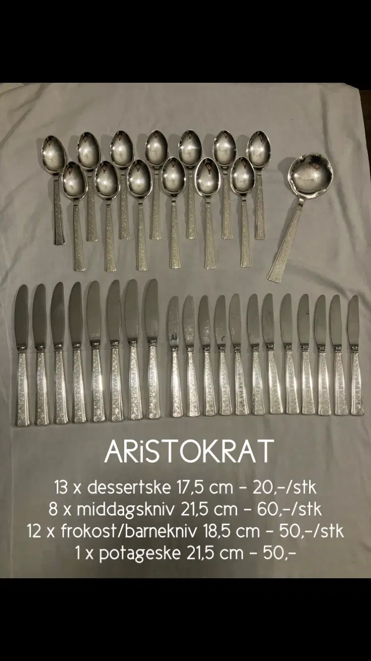 Aristokrat pletsølvtøj