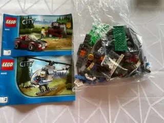 Lego City 4441 politihelikopter bil og guldmine