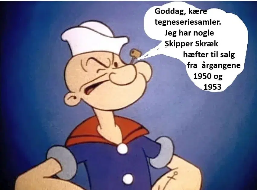 SKIPPER SKRÆK hæfter fra årene 1950 og 1953