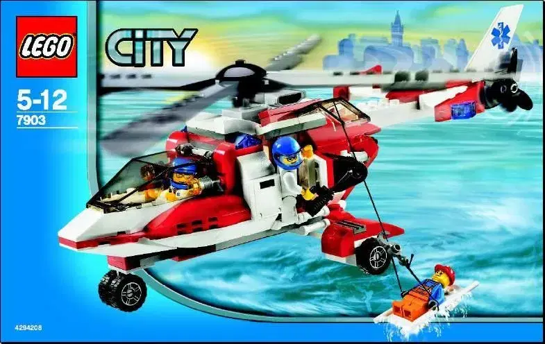 Lego CITY 7037: Rednings helikopter