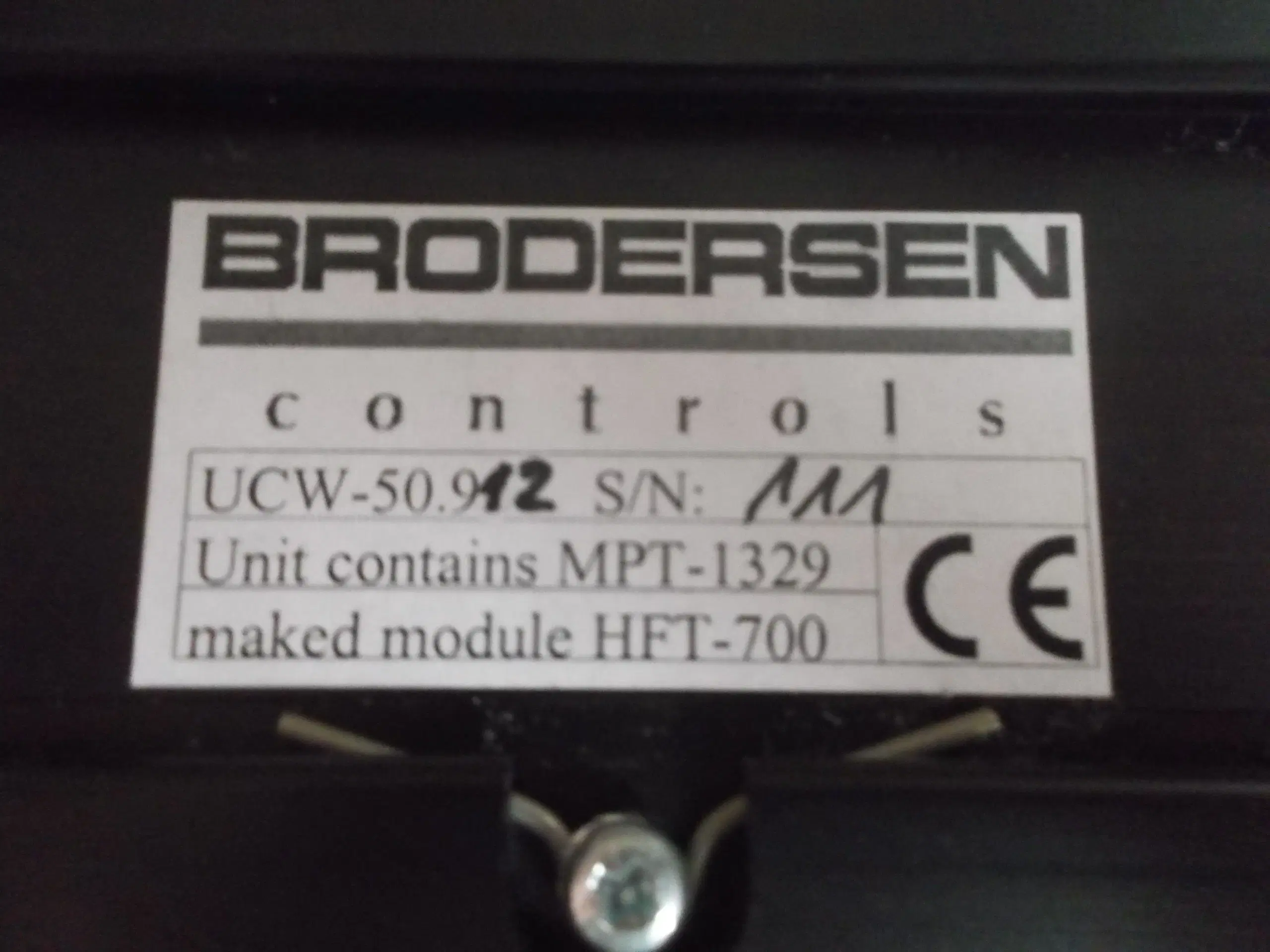 Brodersen Controls radio modul UCW-50912