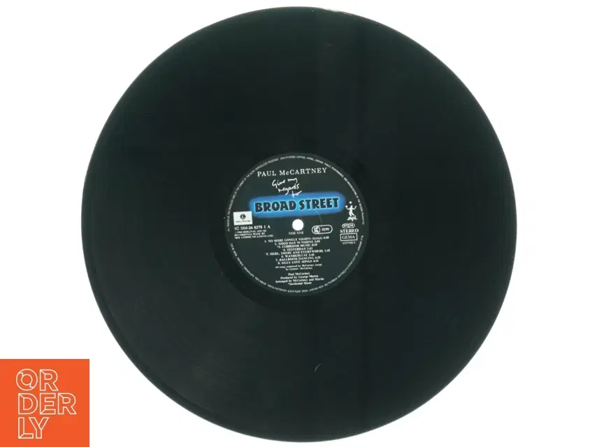 Paul McCartney 'Give My Regards to Broad Street' Vinylplade (str 31 x 31 cm)