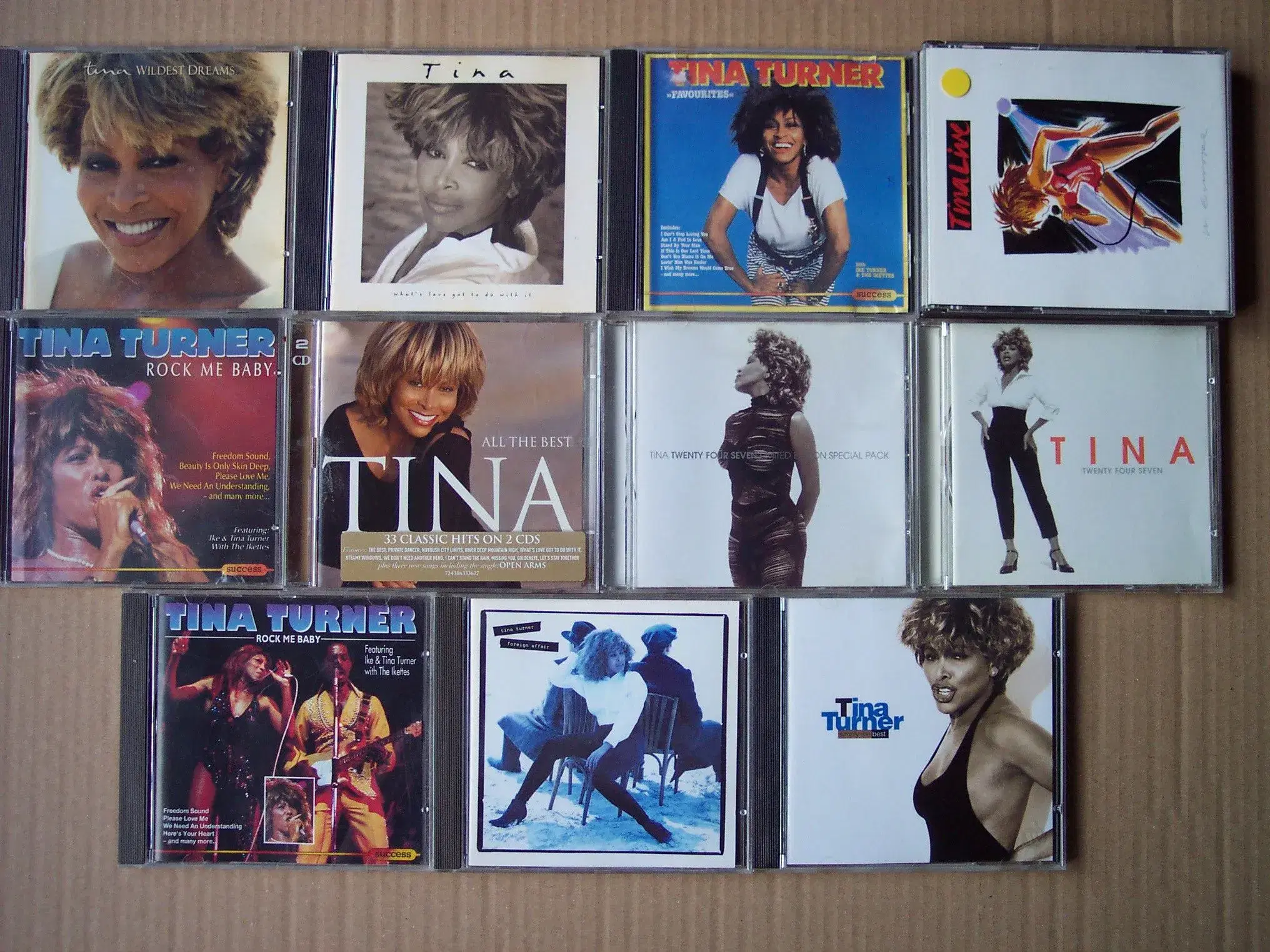 TINA TURNER  CDer sælges stykvis