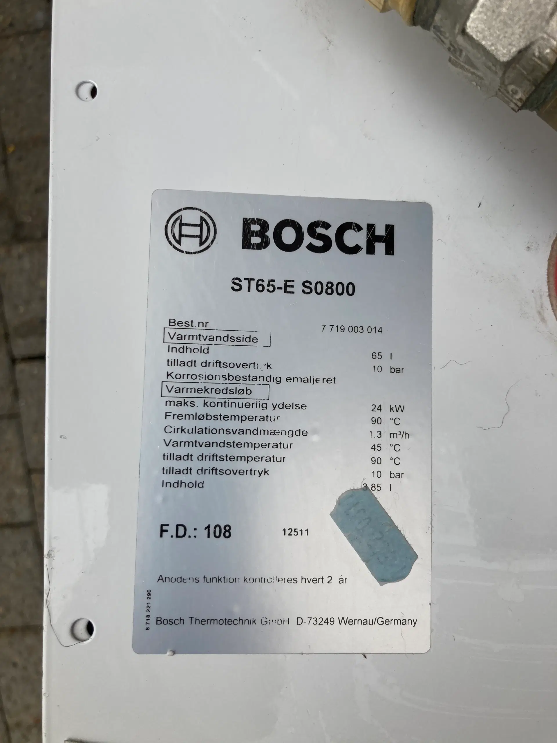 BOSCH Gasfyr