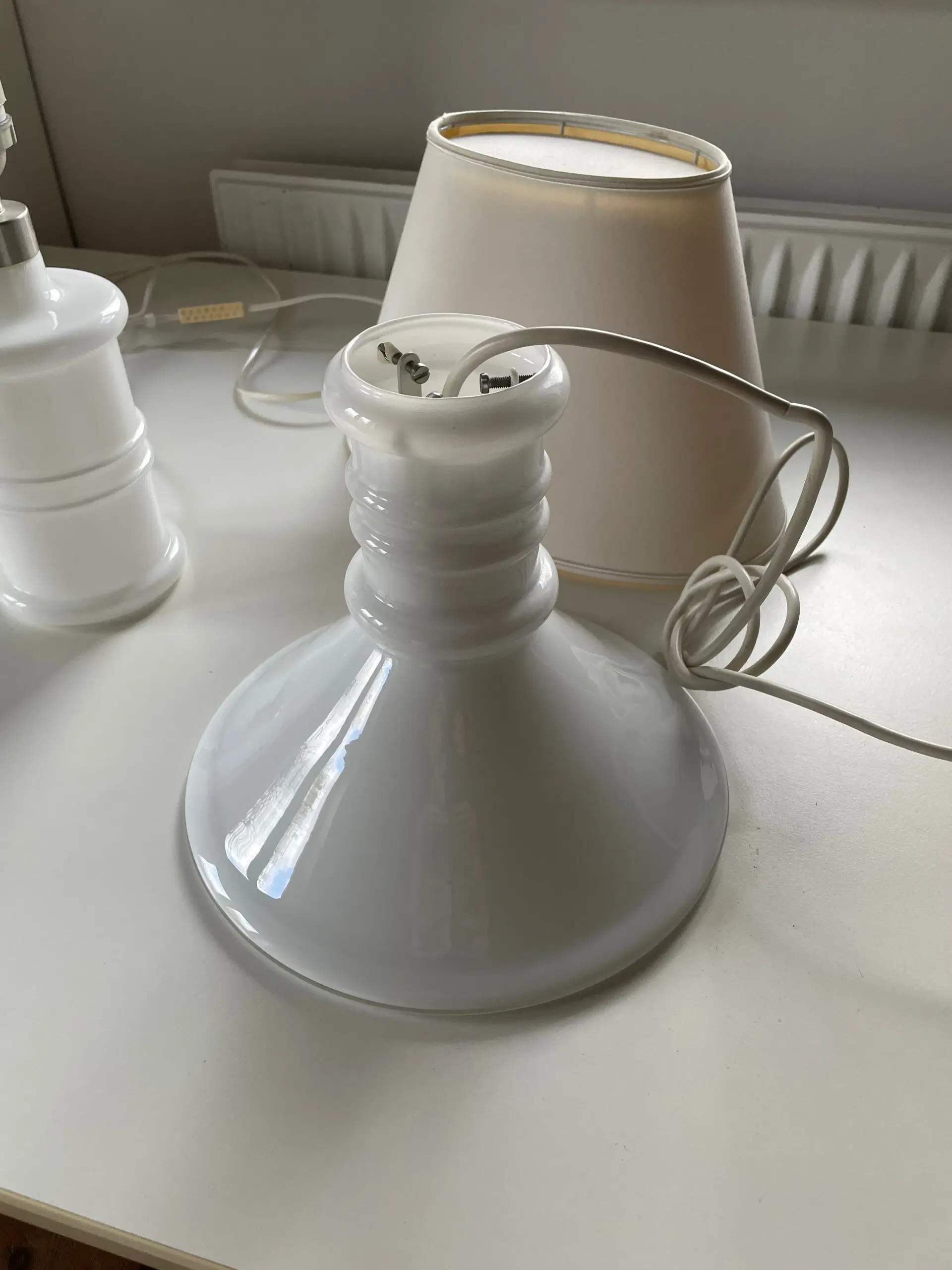 Holmegaard Apoteker Pendel og Bordlampe