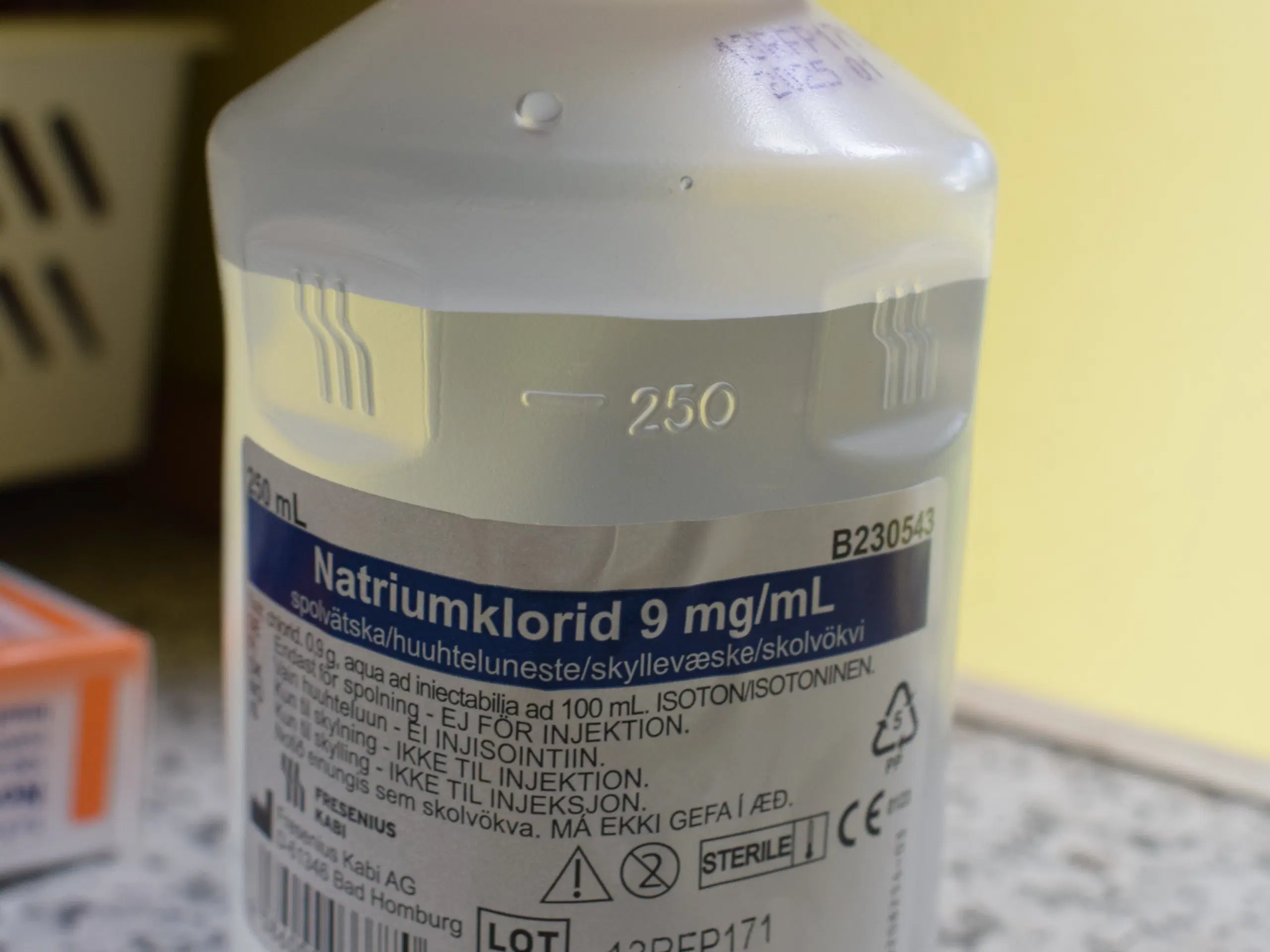 Nattriumklorid 9 mg/ml  250 ml