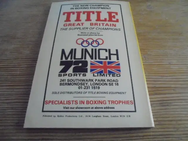 Boxing News Annual  Record Book 1980