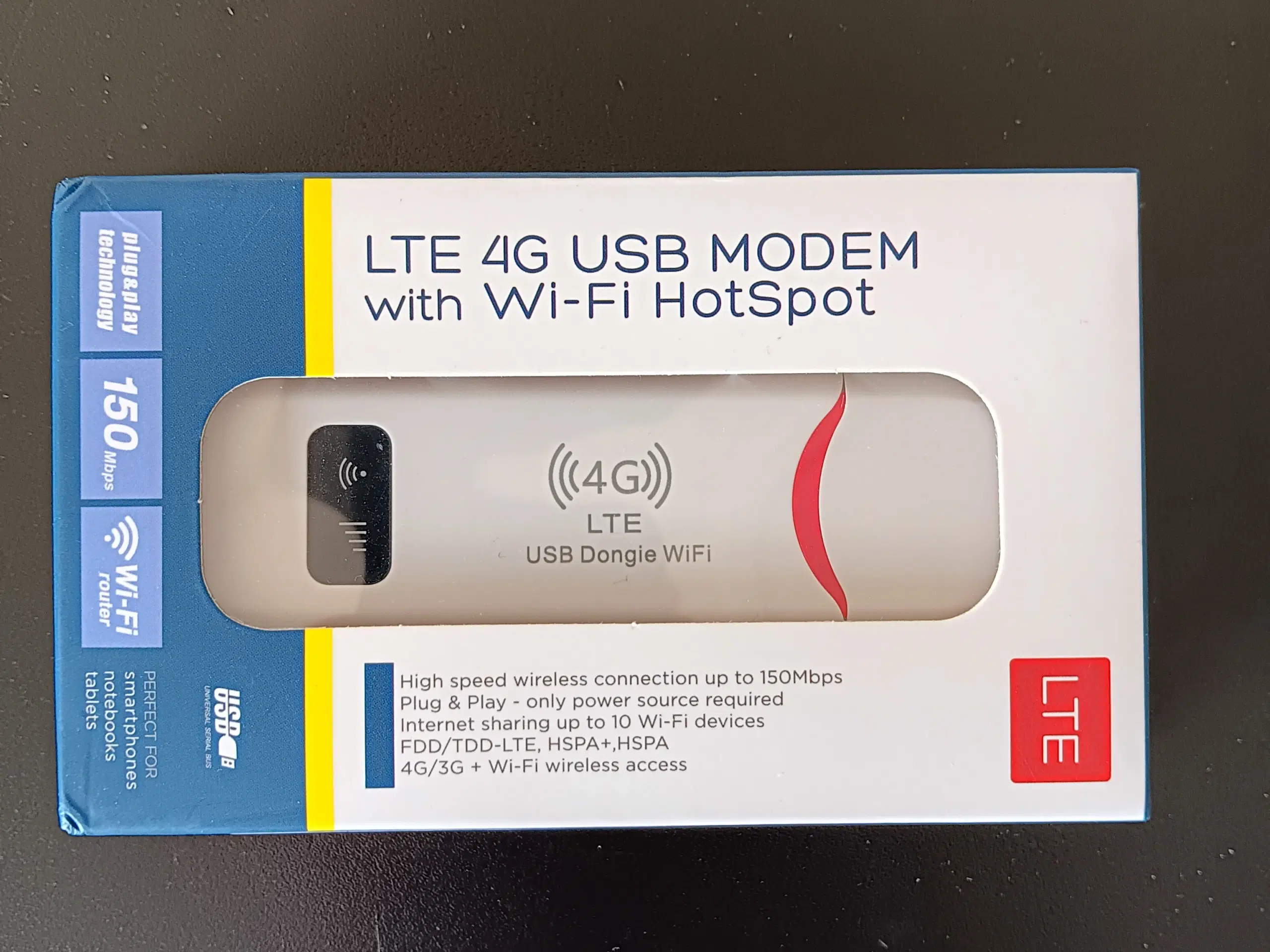 LTE 4G USB MODEM Dongle with Wi-Fi Hotspot