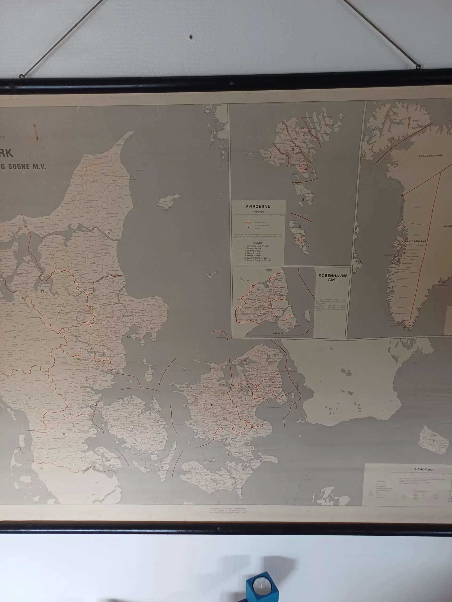 Danmarks kort anno 1970