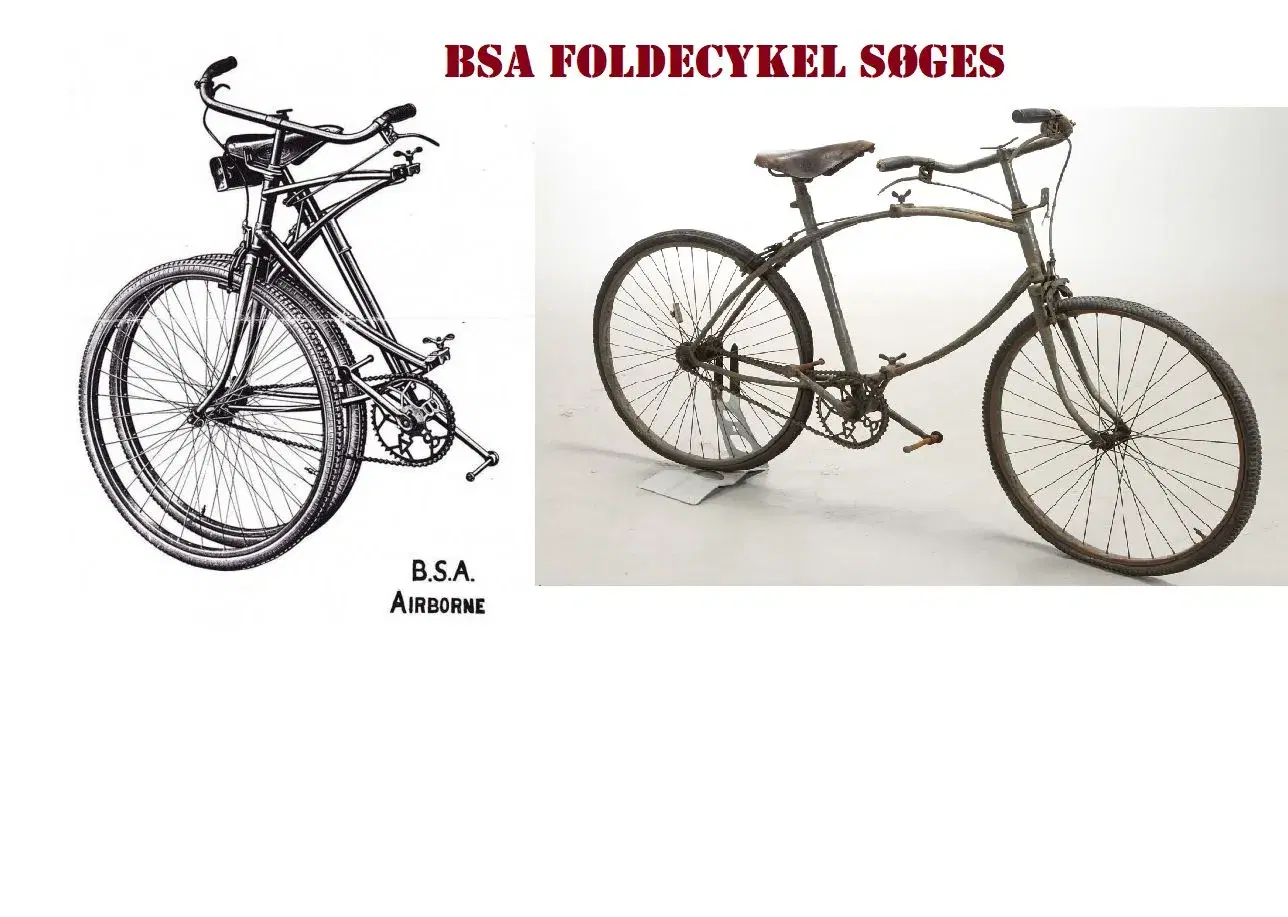 BSA Faldskærms / Foldecykler