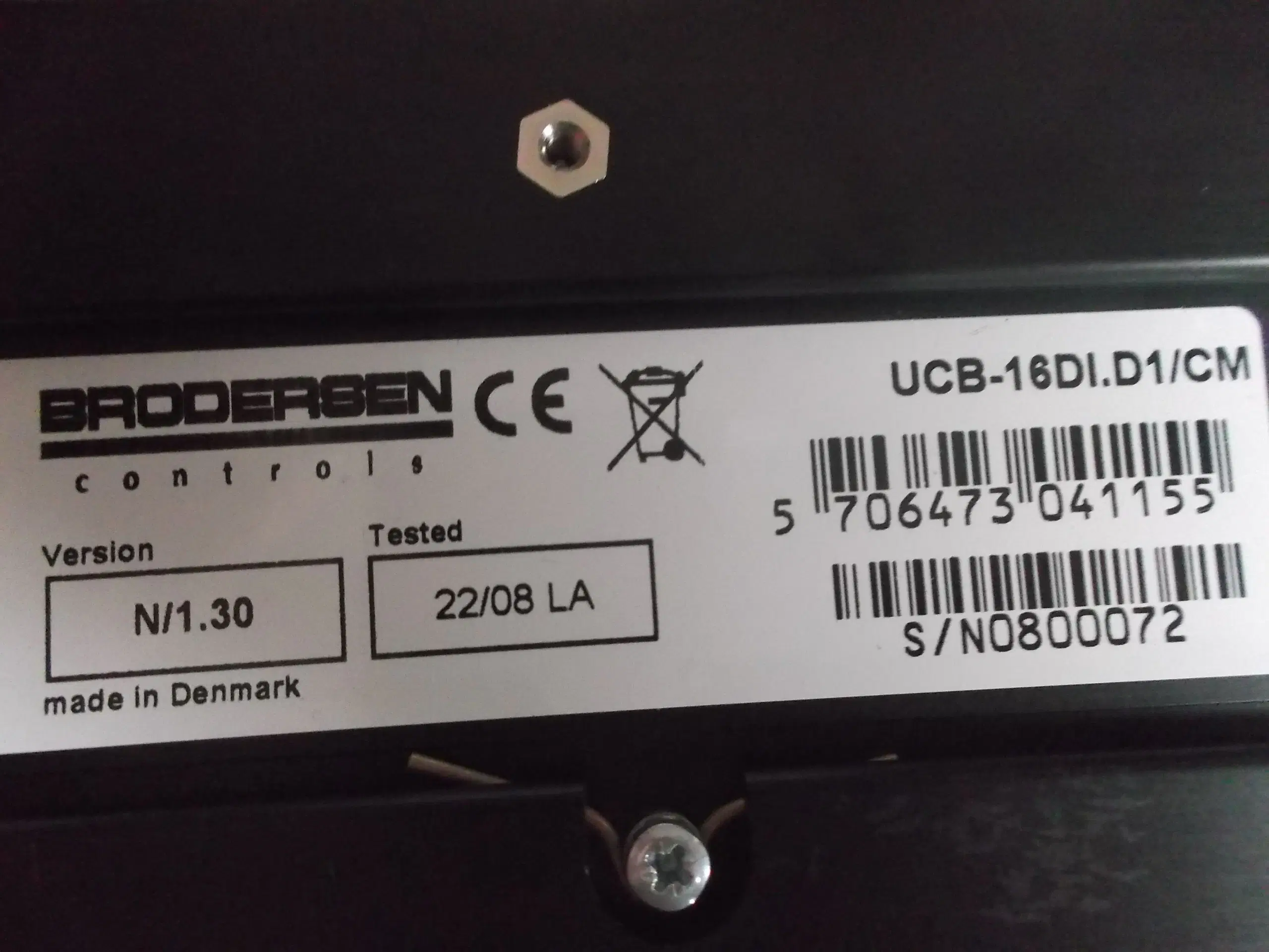 Brodersen Controls Bitbus Cable Master modul 16DI