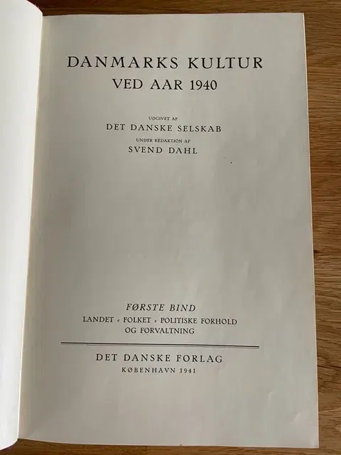 Danmarks Kultur ved aar 1940