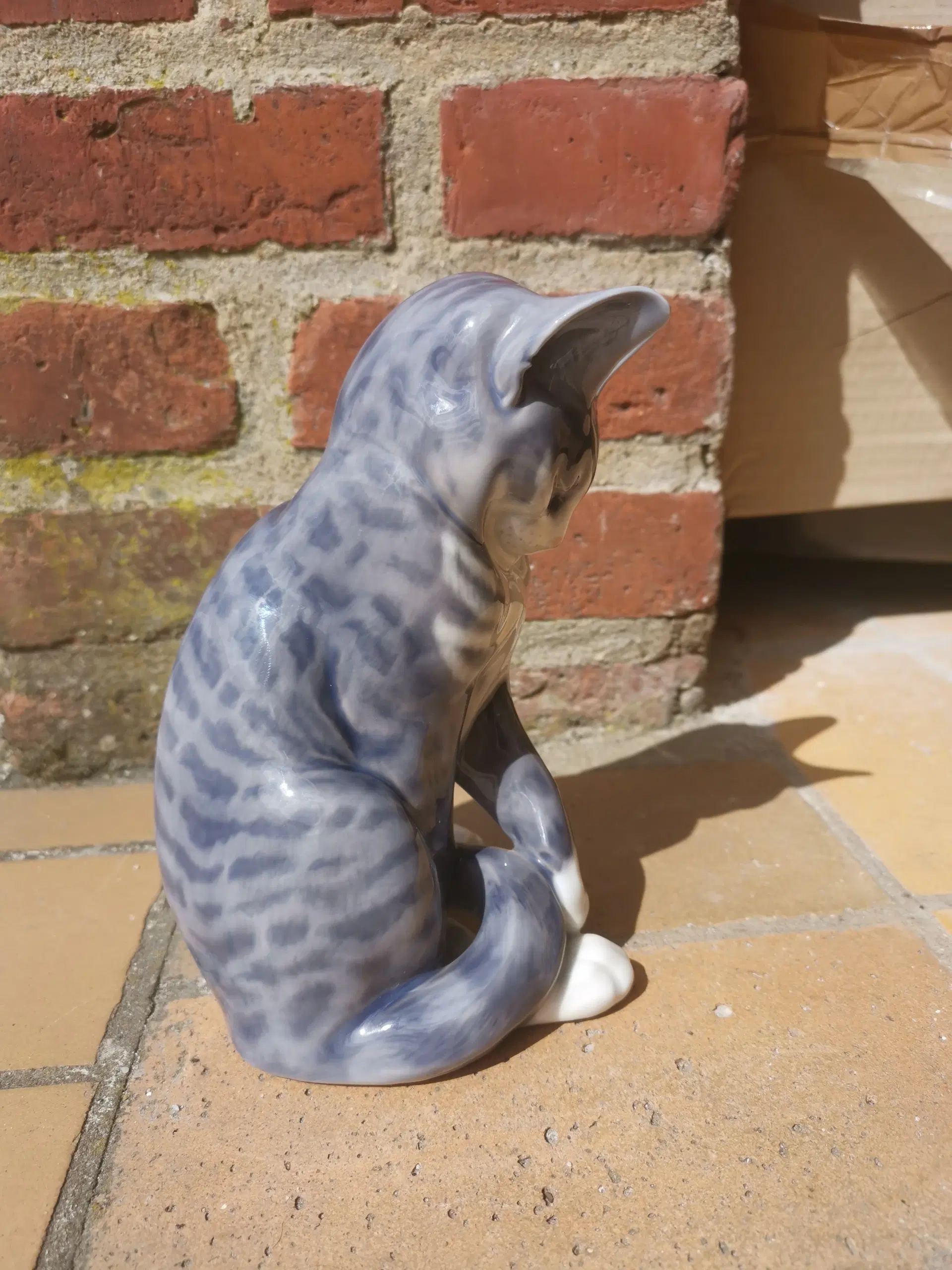 Kongelig Kat Figur ca18cm høj Katte Figur