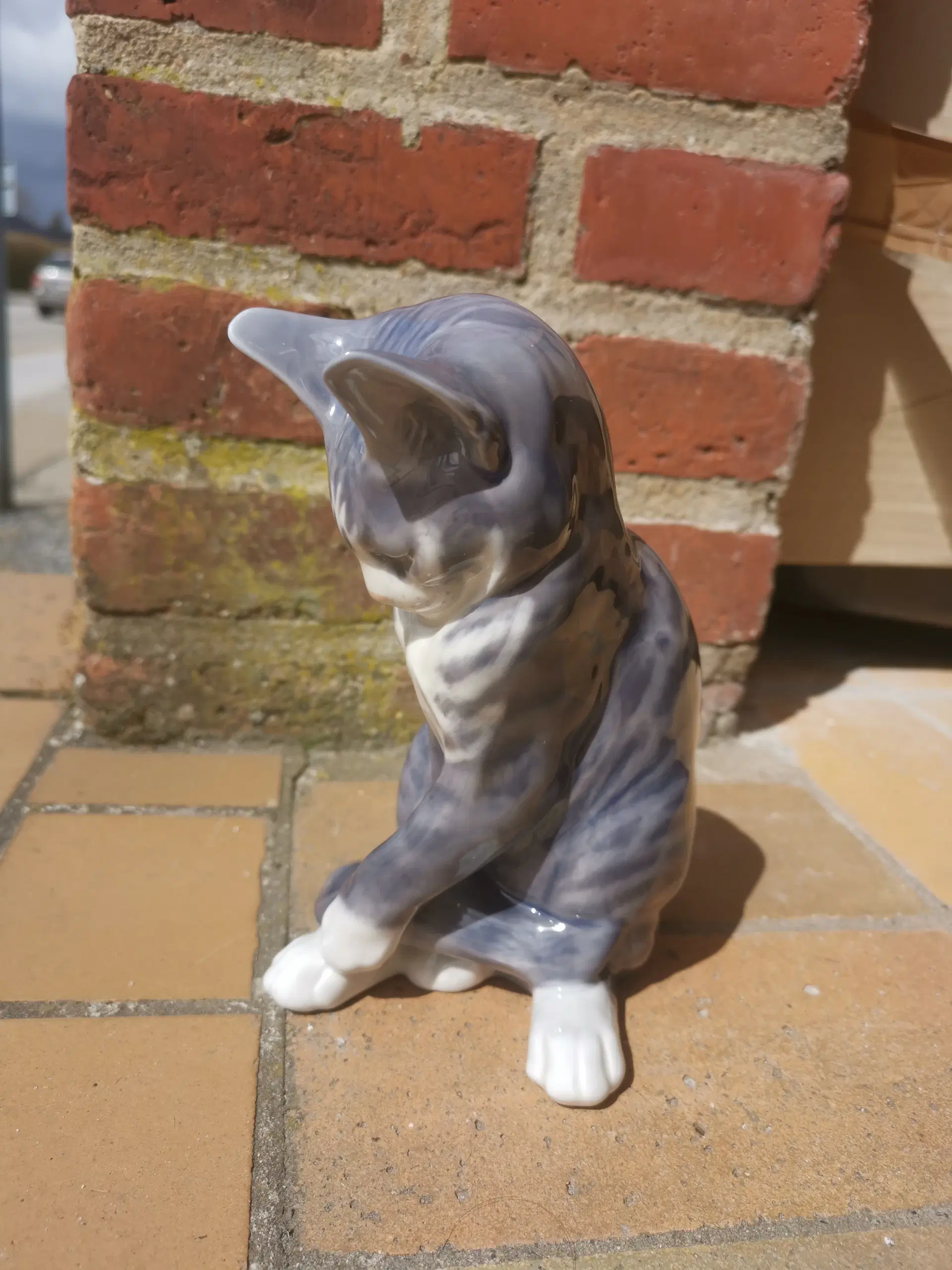 Kongelig Kat Figur ca18cm høj Katte Figur