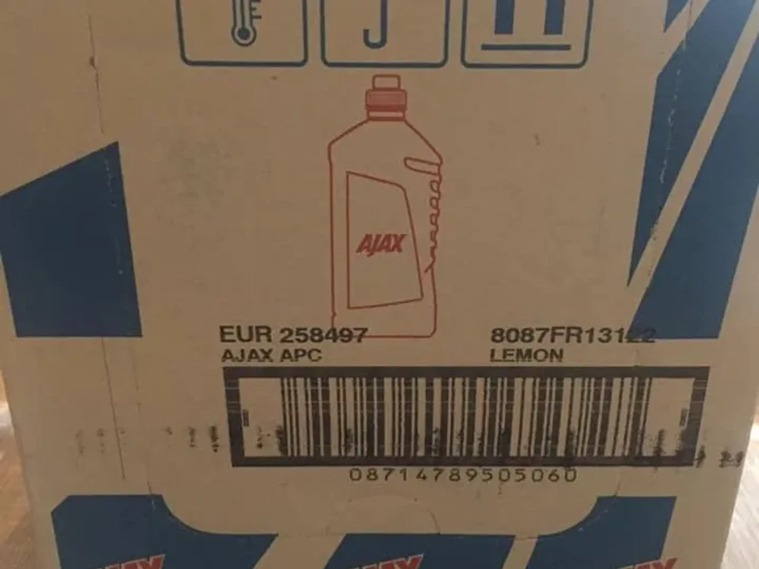 8 x 1 L Ajax Lemon